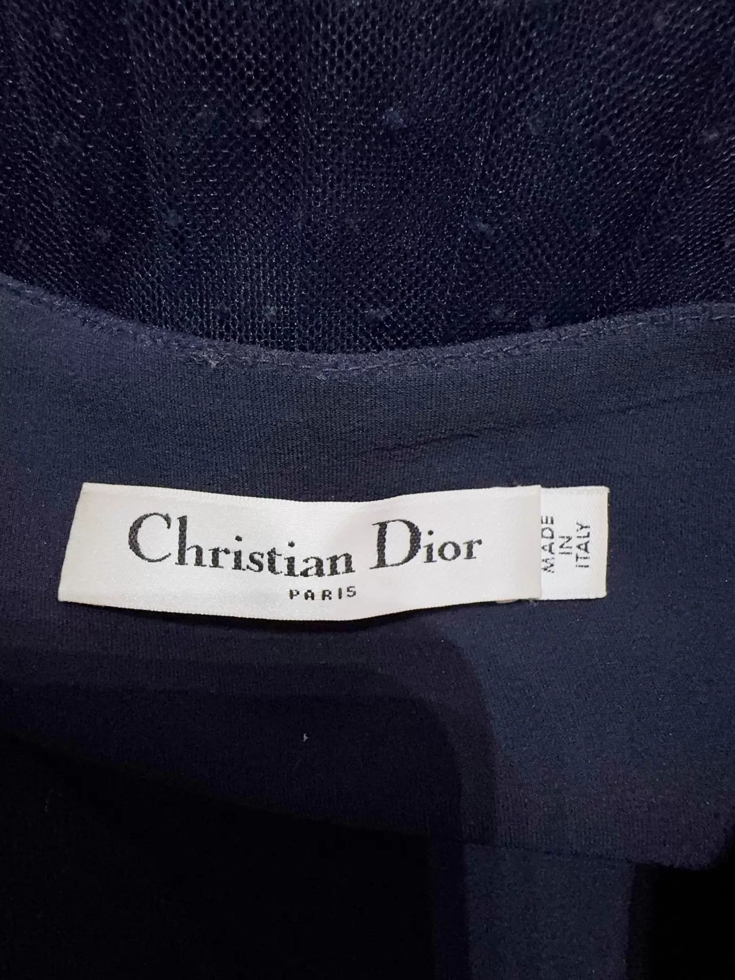 Dior Dior Navy Blue Polka Dot H-W Skirt F36 98 New Size 26" / US 2 / IT 38 - 5 Thumbnail