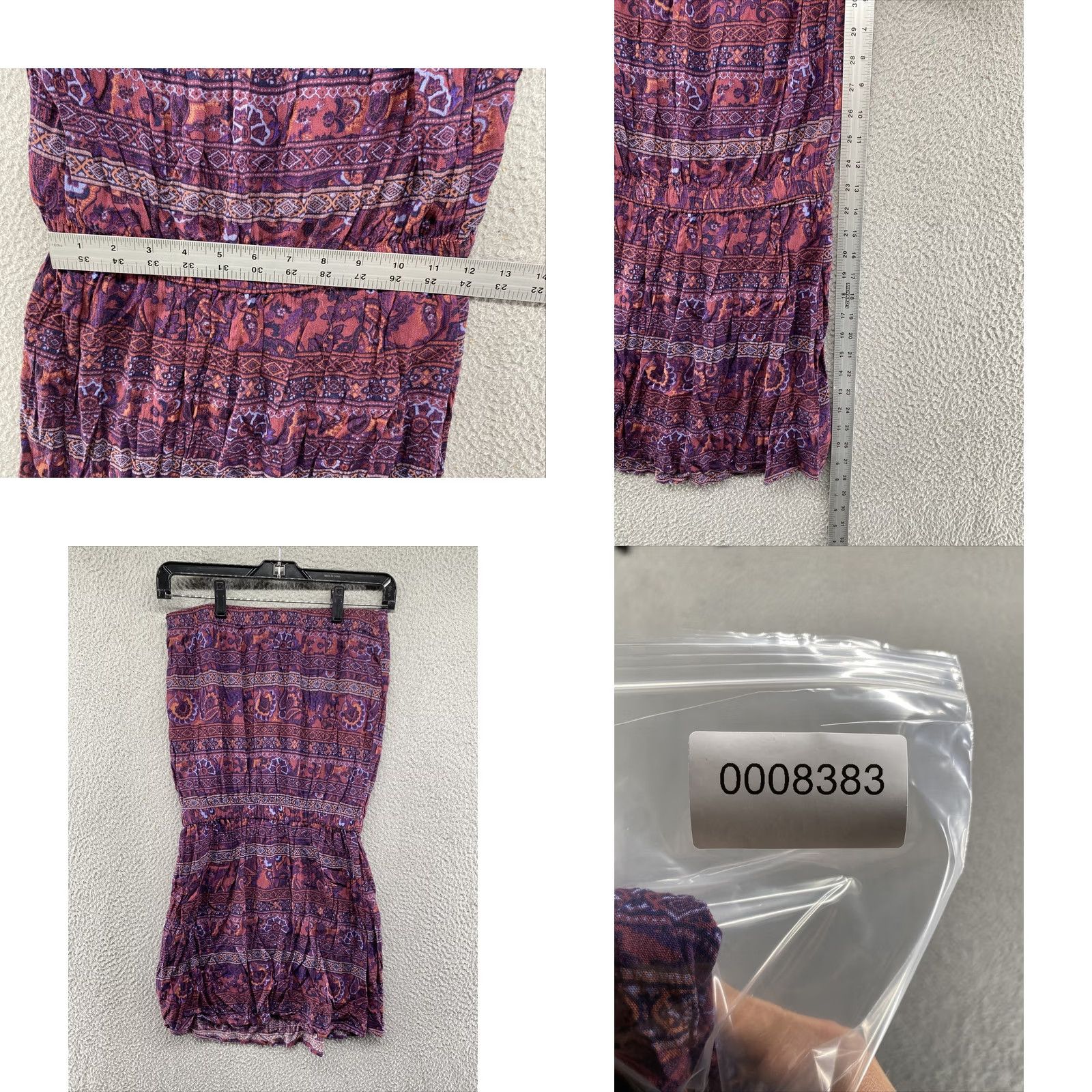 Forever 21 FOREVER 21 Strapless Paisley Dress S Multicolor Floral Sleeveless Short Casual Party Wedding Size S / US 4 / IT 40 - 8 Thumbnail