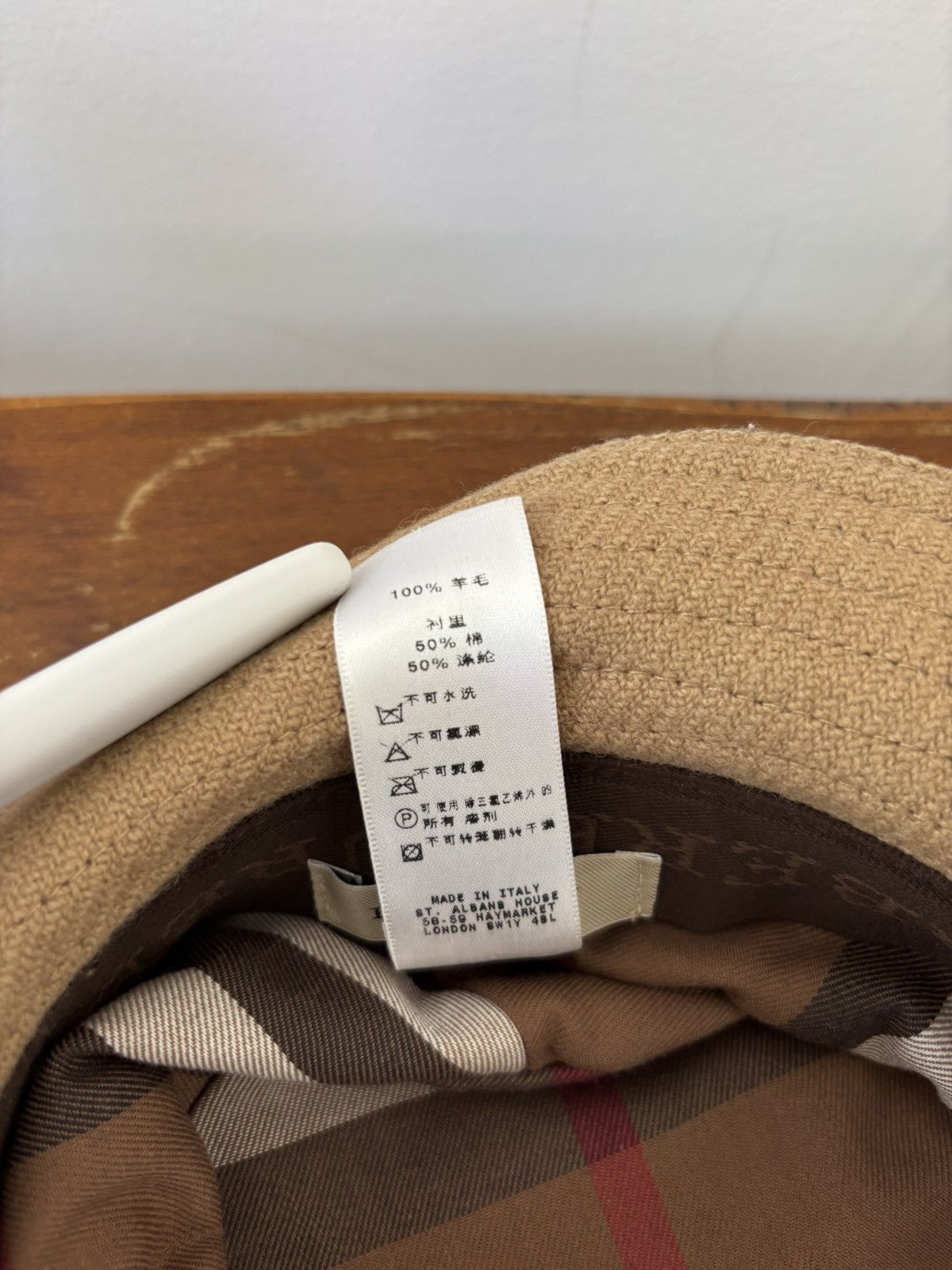 Burberry Burberry Wool Bucket Hat Size ONE SIZE - 7 Thumbnail