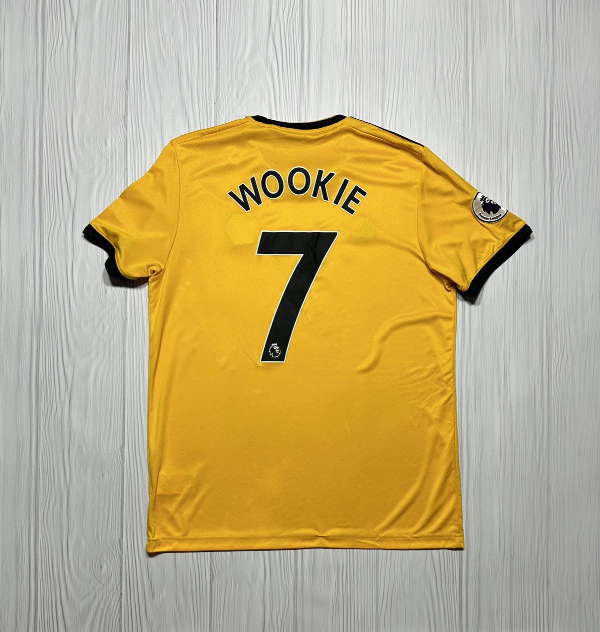 Adidas 7 WOOKIE Wolverhampton 2018/19 Adidas Soccer Jersey Size L Size US L / EU 52-54 / 3 - 1 Thumbnail