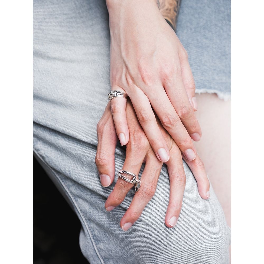 Jewelry New Trend Jewelry Rings Open Size Chrome Ring (Size 7-13) Size ONE SIZE - 5 Thumbnail