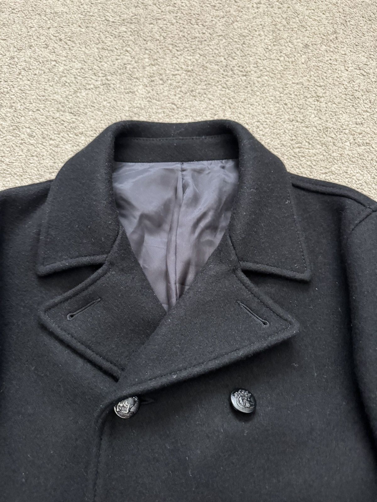 Undercover AW10 Undercover "Avakareta Life" Wool Patch Peacoat Size US M / EU 48-50 / 2 - 2 Thumbnail