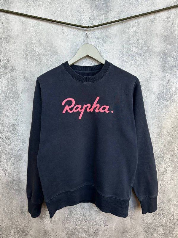 Rapha Rapha Logo Sweatshirt Embroidery Sweater Navy Fleece Jumper Size US S / EU 44-46 / 1 - 1 Thumbnail