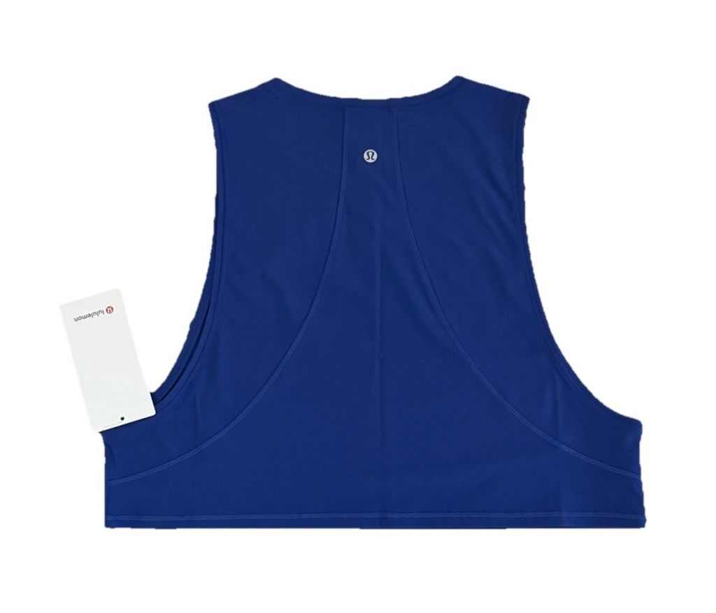 Lululemon LULULEMON MUSCLE LOVE CROP TANK TOUGH BLUE PSYCHIC SIZE 10 Size L / US 10 / IT 46 - 1 Thumbnail