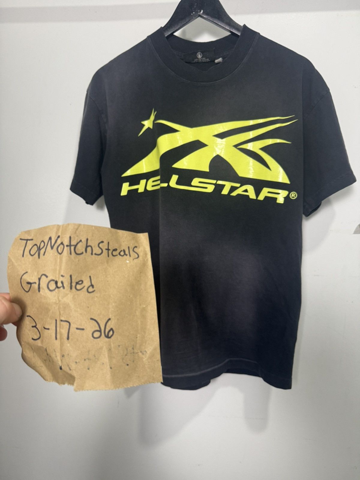 HELLSTAR black Hellstar Sports Gel Logo T-shirt Size US XS / EU 42 / 0 - 1 Thumbnail