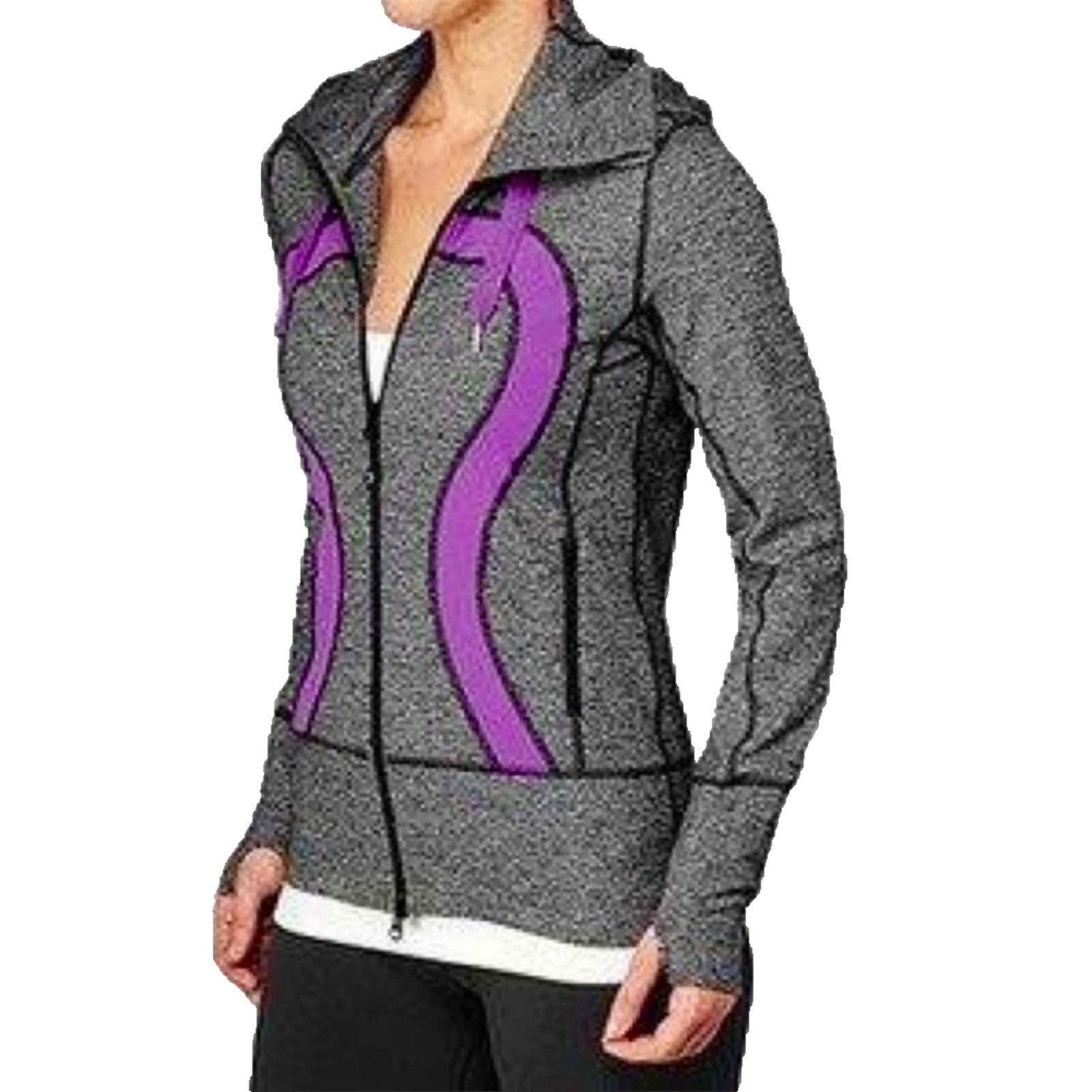 Lululemon Lululemon Gray Scuba Zip Up Hoodie Jacket Sz 4 Yoga Pockets Size S / US 4 / IT 40 - 1 Thumbnail