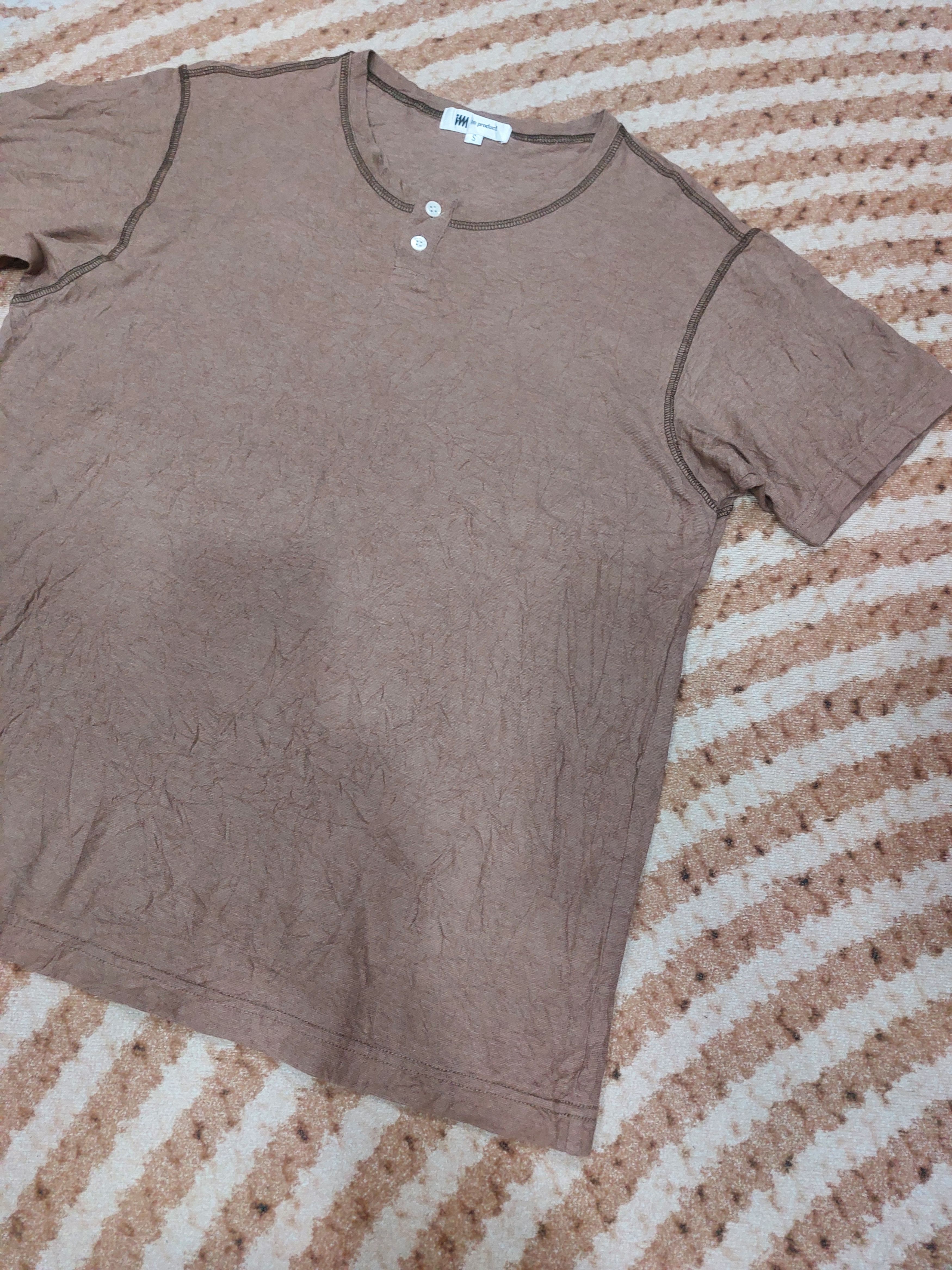 Issey Miyake ISSEY MIYAKE HENLEY NECK TEE Size US M / EU 48-50 / 2 - 3 Thumbnail
