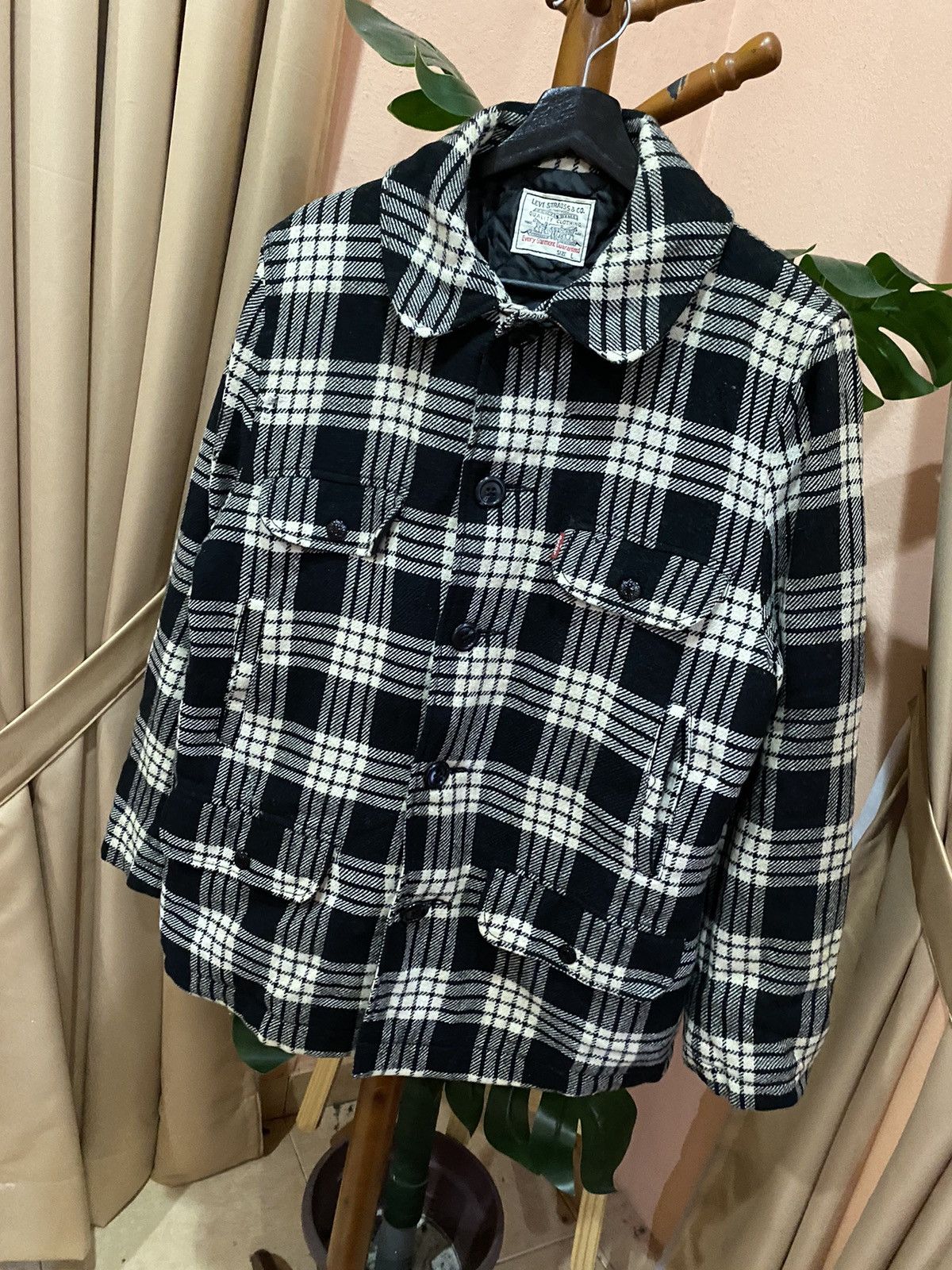 Levi's Levi’s Vintage Plaid Wool Jacket - Classic and Timeless Size US L / EU 52-54 / 3 - 2 Thumbnail