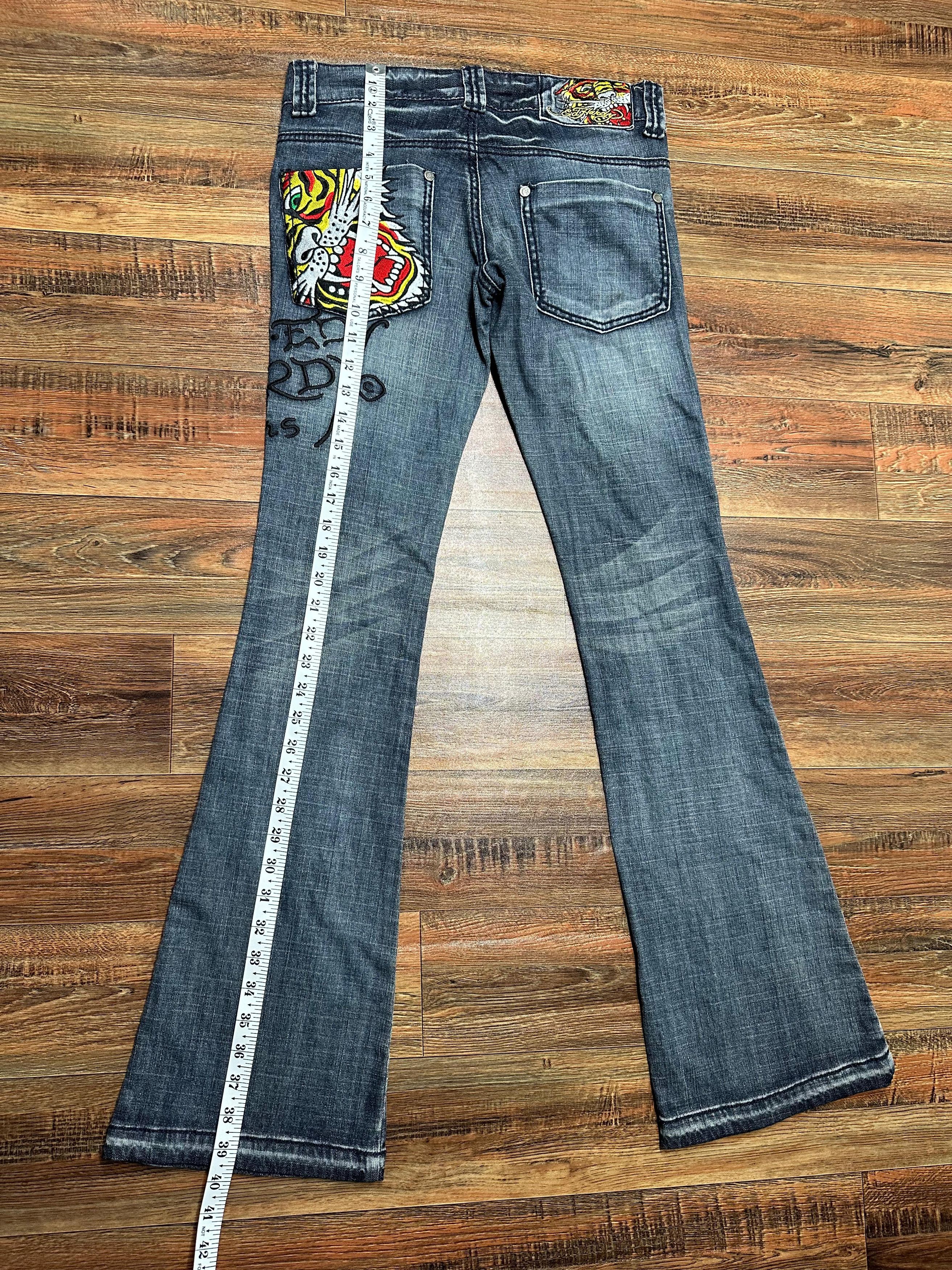 Ed Hardy × Vintage Vintage Ed hardy jeans Tiger embroidered Size US 26 / EU 42 - 8 Thumbnail