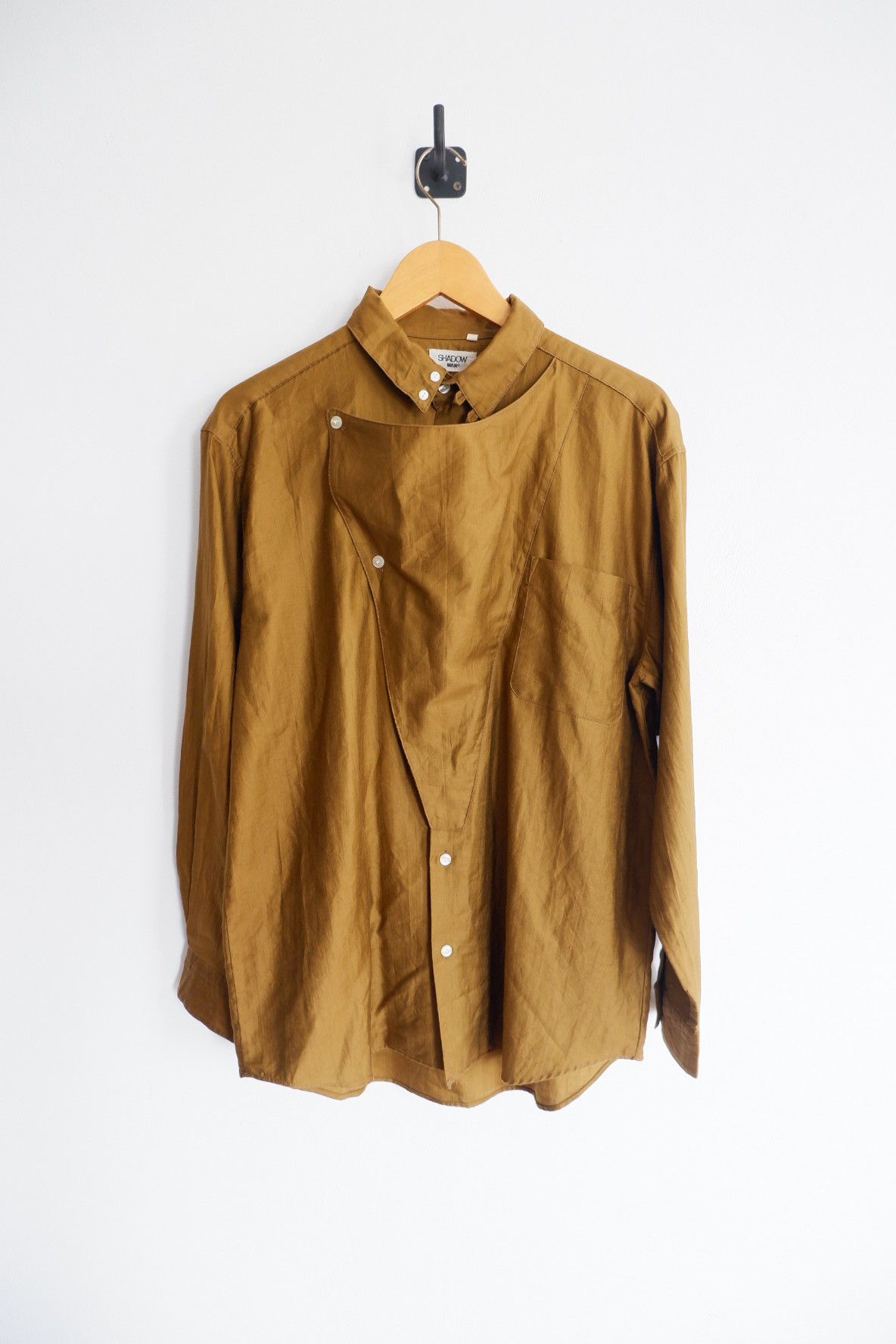 Issey Miyake Vintage Shadow Man Asymetric Button Shirt Size US M / EU 48-50 / 2 - 1 Thumbnail