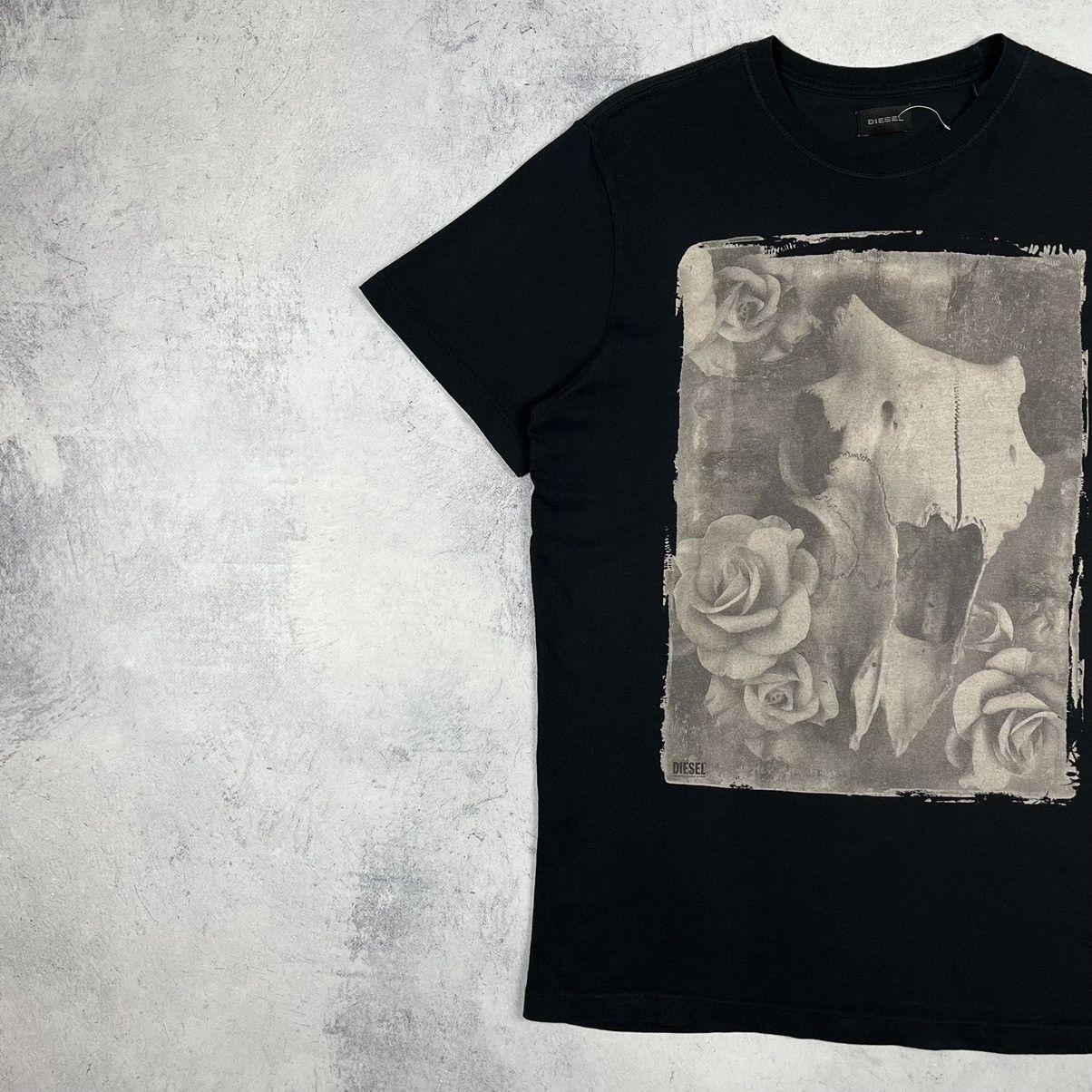 Diesel Vintage Diesel Cow skull bones big logo tee 90’s Size US M / EU 48-50 / 2 - 4 Thumbnail