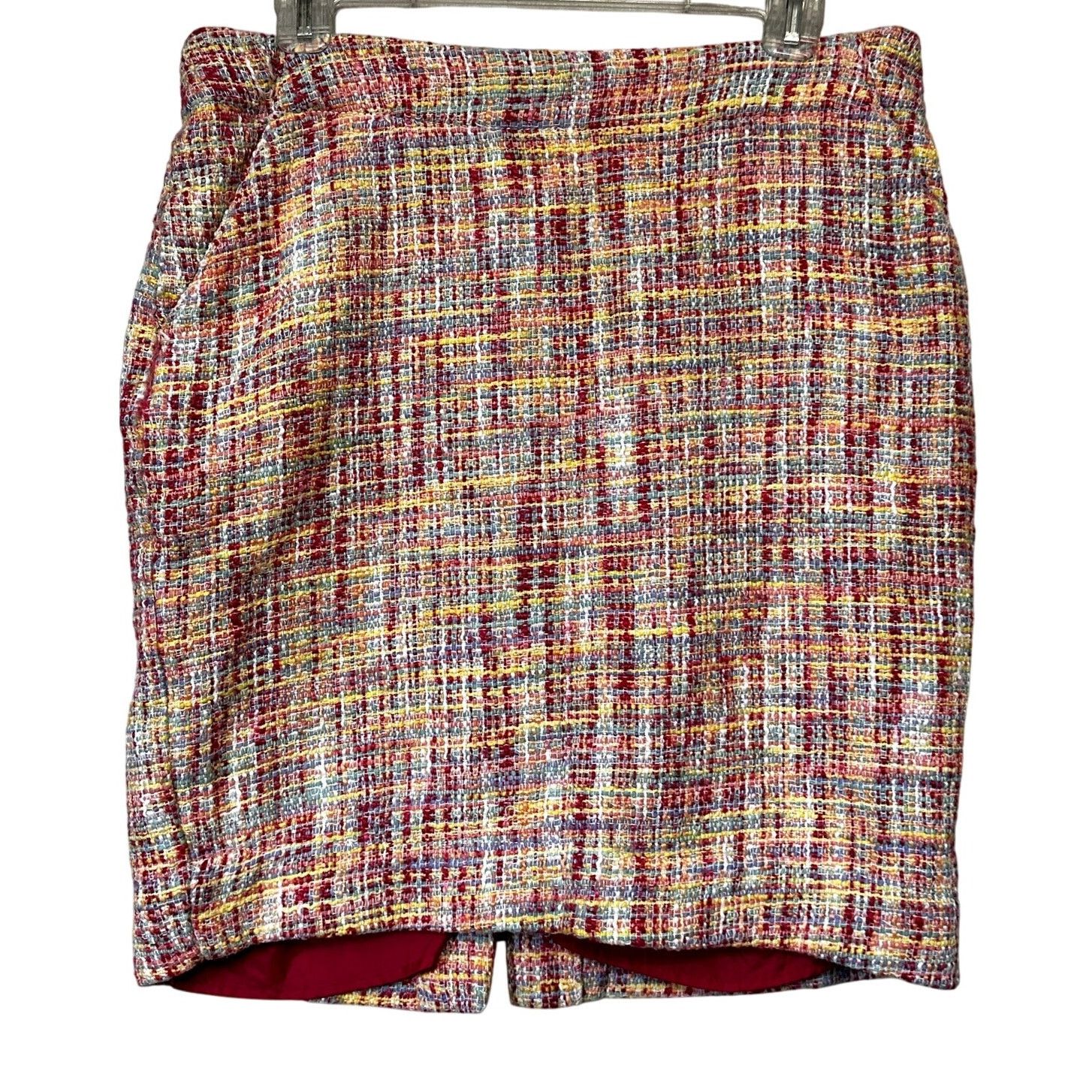 Merona Merona Tweed Mini Skirt A Line Side Pockets Women's Multi 10 Size 32" / US 10 / IT 46 - 5 Thumbnail