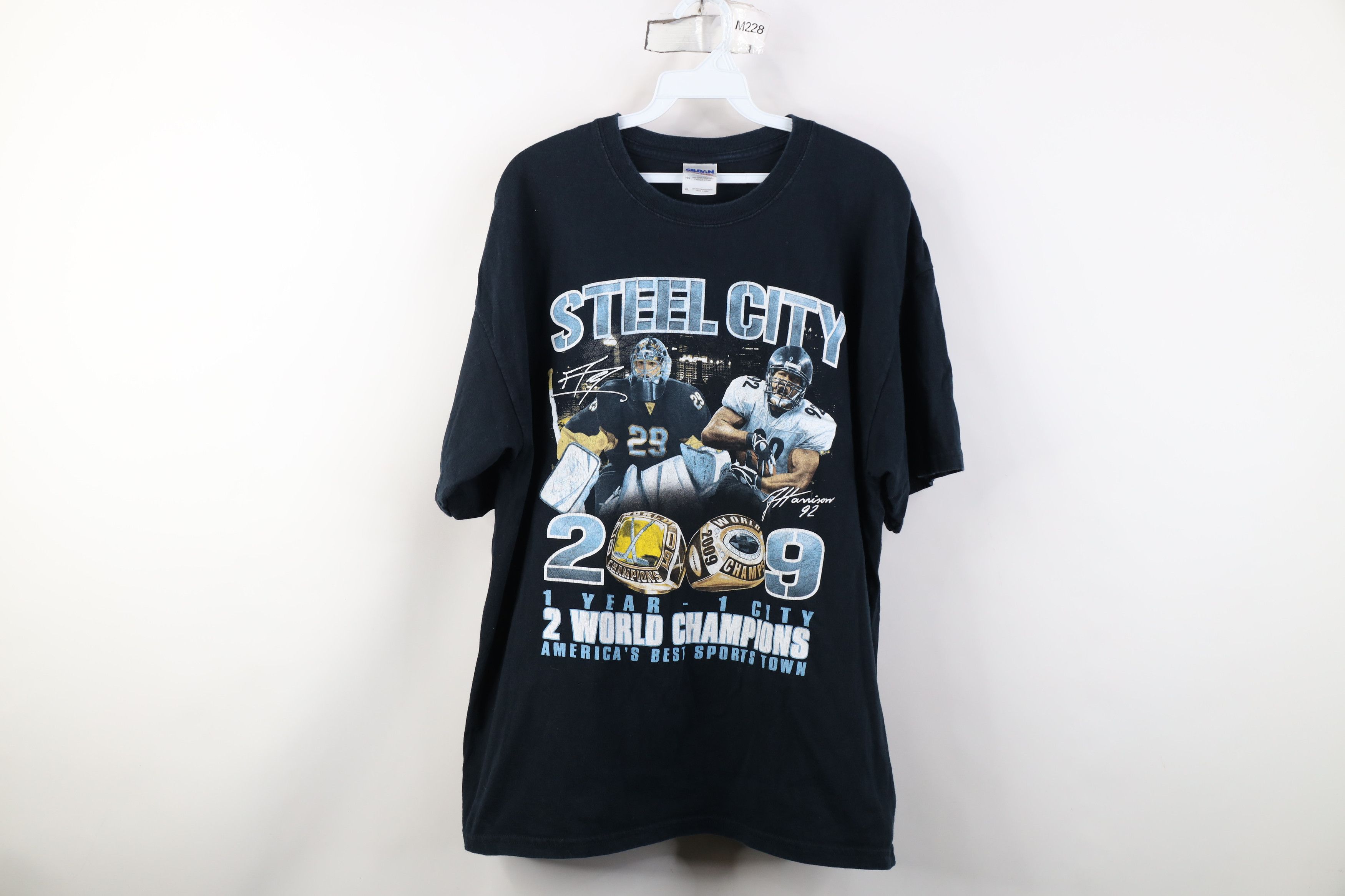 Vintage Vintage Y2K 2009 Pittsburgh Steelers Penguins World T-Shirt Size US XL / EU 56 / 4 - 1 Thumbnail