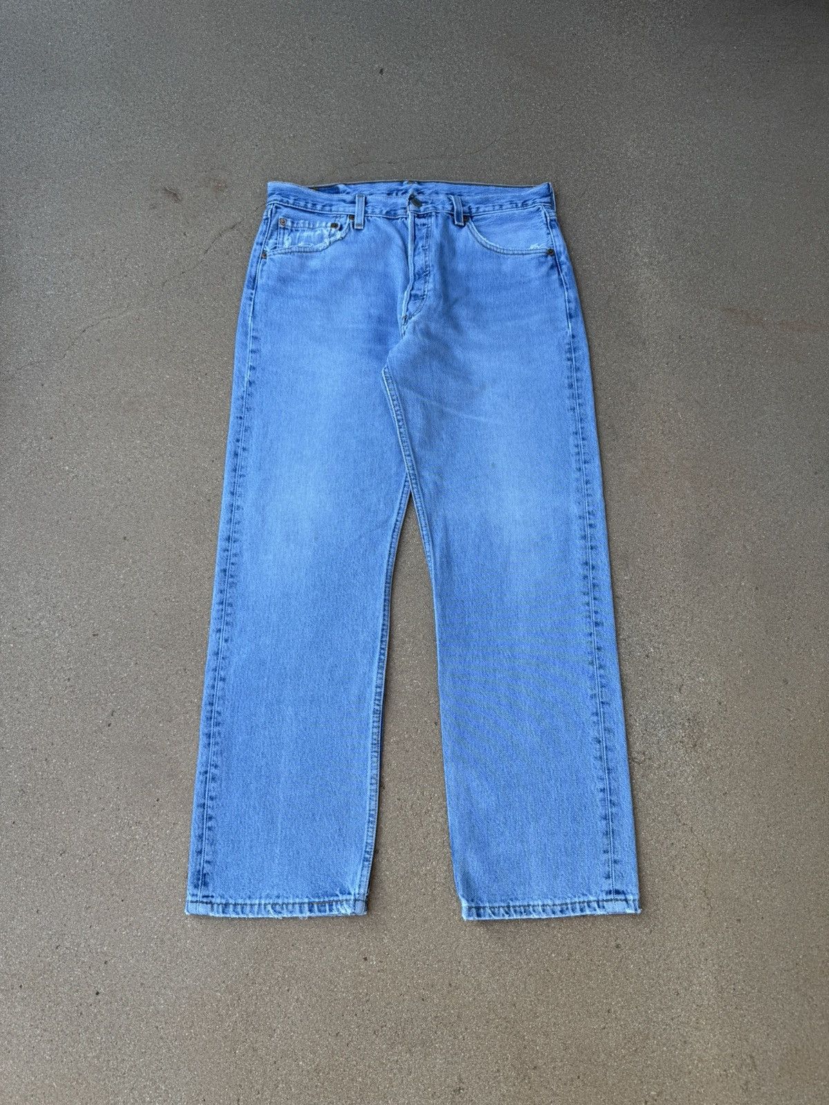 Levi's Vintage 90s Levi’s 501xx Buttonfly Straight Leg Jeans 33x29 Size US 33 - 1 Thumbnail