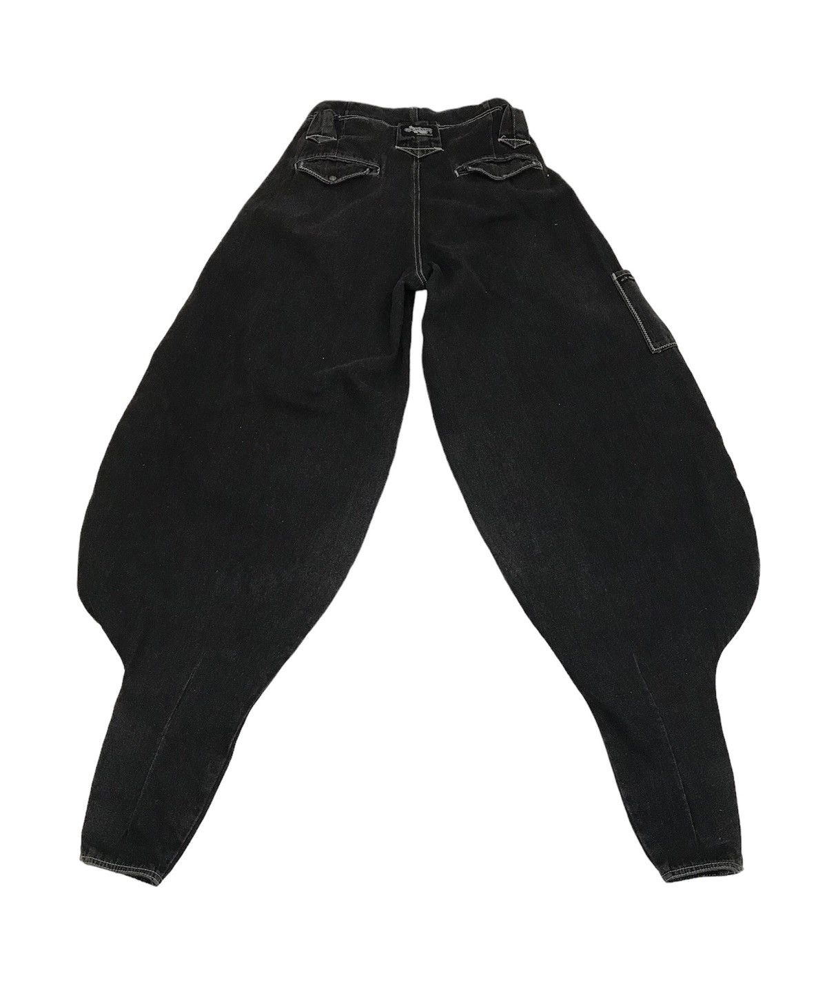 Art Comes First × Japanese Brand Avant Garde Oversized Gin Washi Balloon Denim Pants Size US 28 / EU 44 - 4 Thumbnail