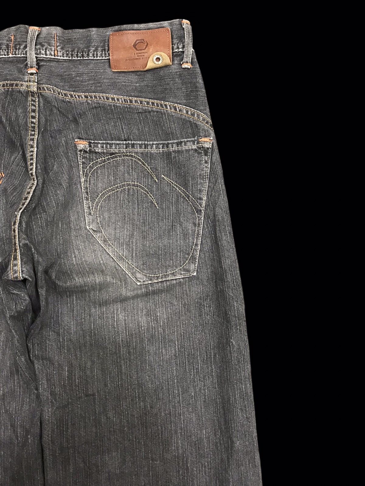 Edwin 💥BAGGY💥EDWIN FUNCTION WIDE BAGGY BLACK WASH AIR DENIM F383 Size US 32 / EU 48 - 10 Thumbnail