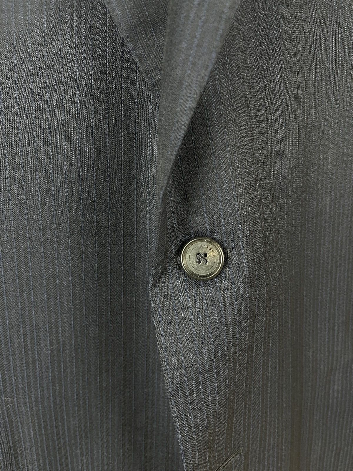 Lanvin Lanvin 15 faubourg navy striped 2 button blazer sport coat Size 48R - 4 Thumbnail