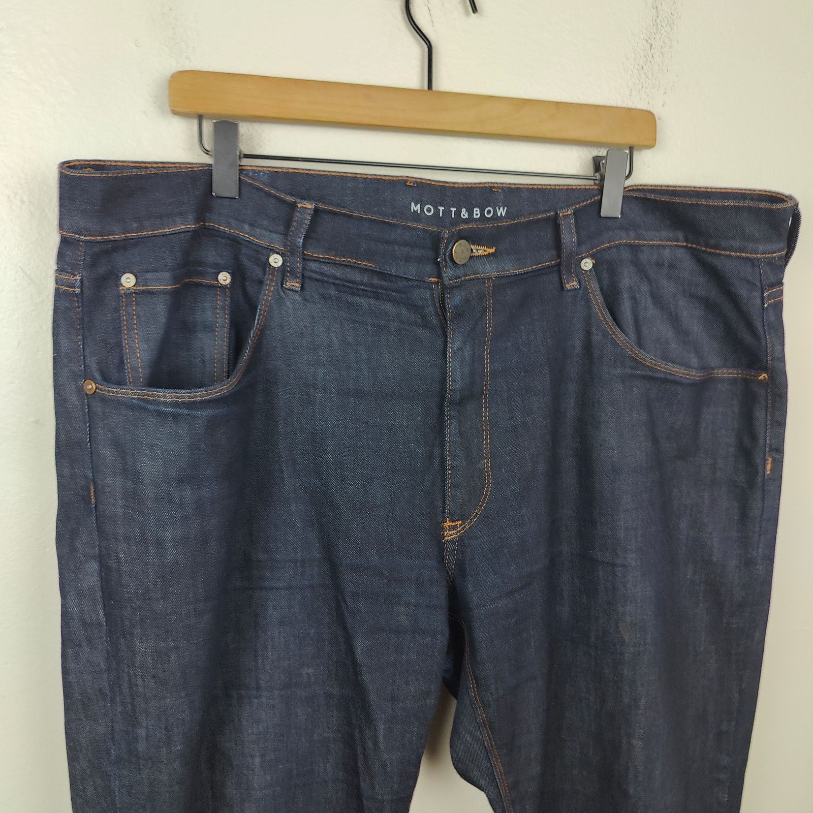 Mott & Bow Mott & Bow Slim Jeans Mens 40x32 Dark Wash Stretch Zip Fly Size US 40 / EU 56 - 2 Thumbnail