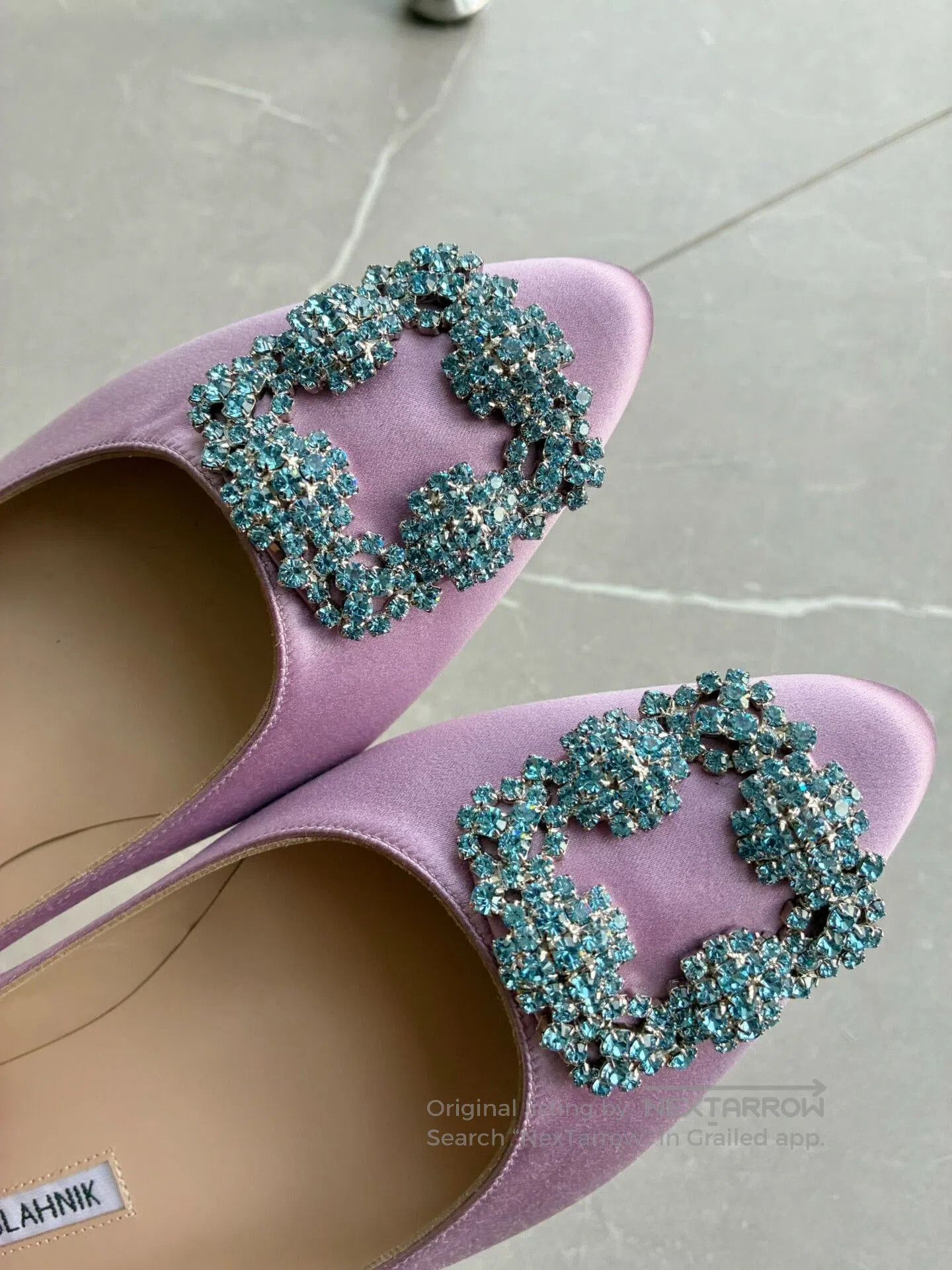 Manolo Blahnik Manolo Blahnik Rhinestone Flat Shoes. Size US 5.5 / IT 35.5 - 4 Thumbnail