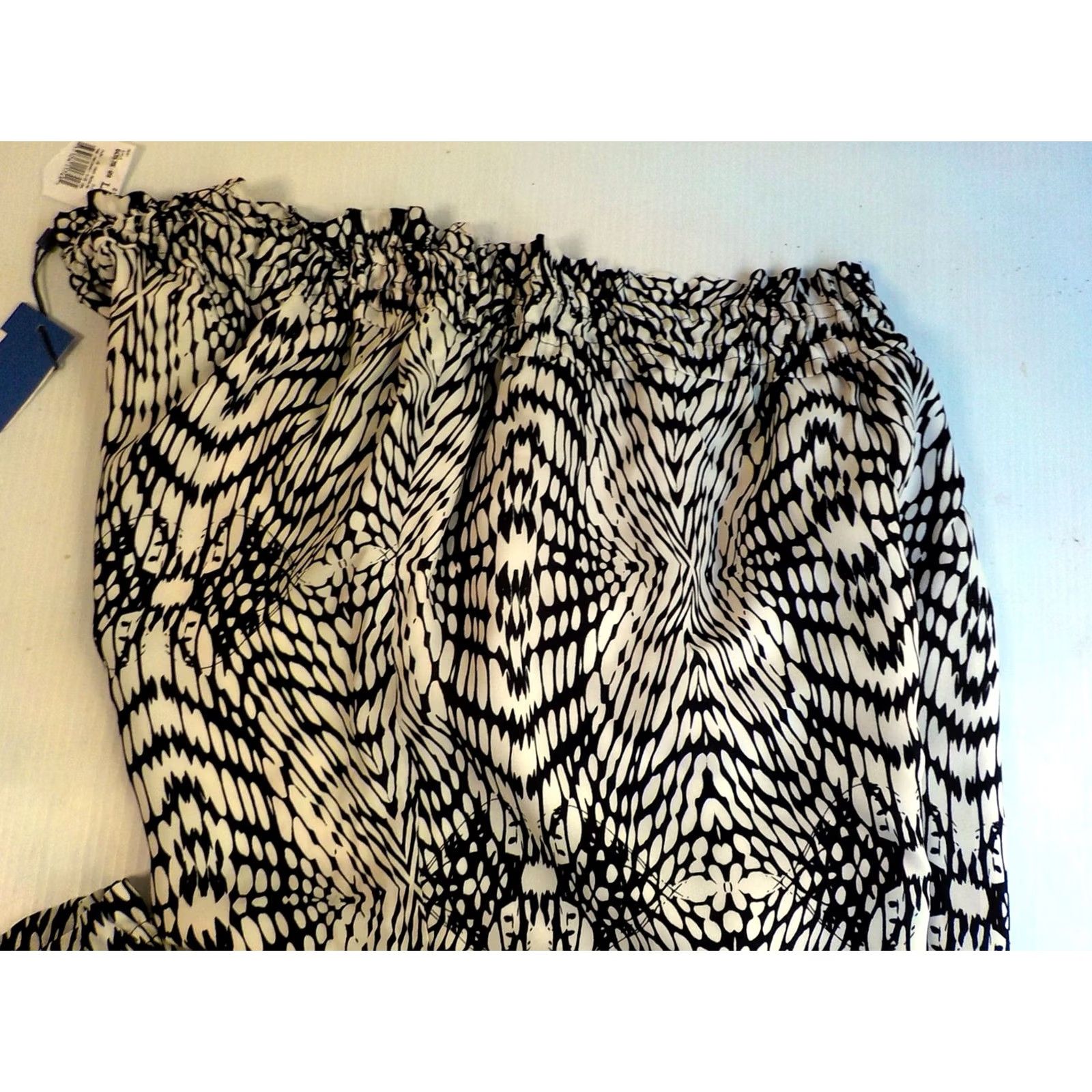 Rebecca Minkoff REBECCA MINKOFF A PEA IN THE POD Elastic Waist Zee Print Maternity Pants LG NWT Ivory Black Size 36" / US 14 / IT 50 - 3 Thumbnail
