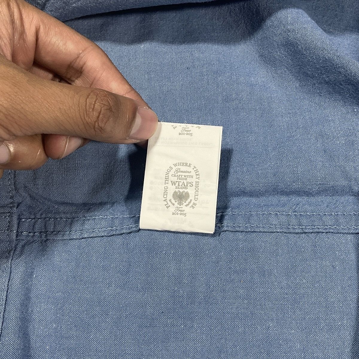 Wtaps WTAPS BUDS SS 01 SHIRT. COTTON. CHAMBRAY 2017 Size US L / EU 52-54 / 3 - 7 Thumbnail