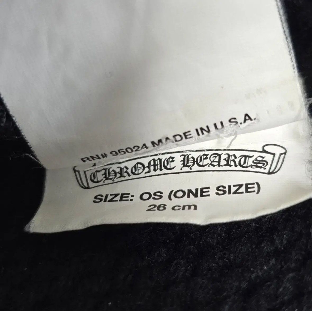 Chrome Hearts Fleur Leather Patch Cashmere Beanie Size ONE SIZE - 7 Thumbnail
