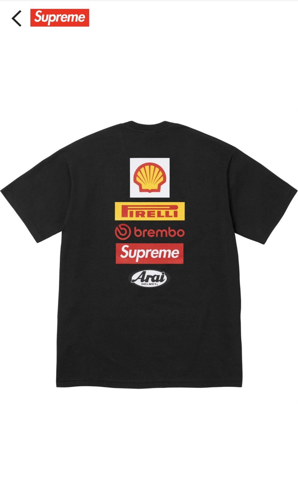 Supreme Supreme Ducati logos tee | Grailed