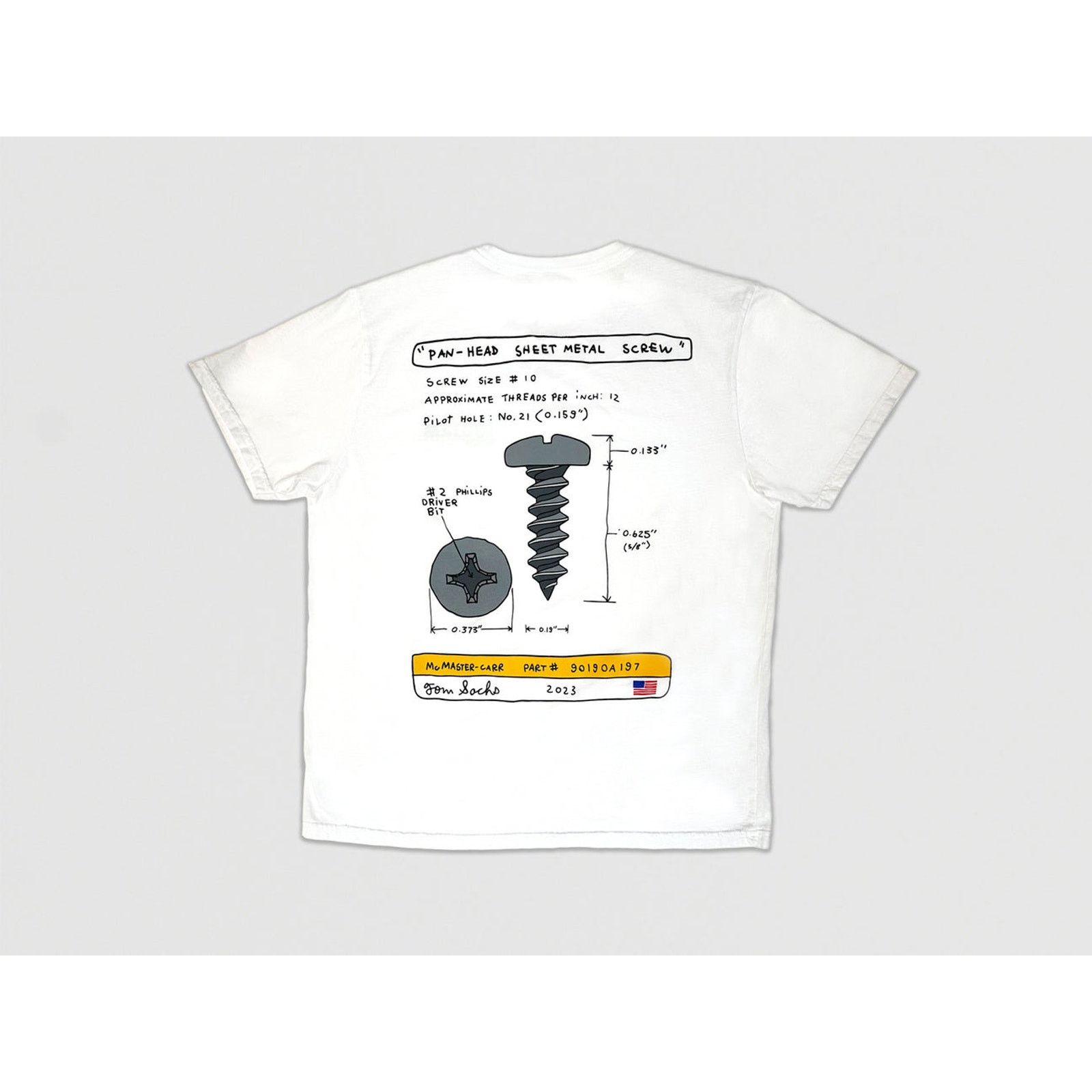 Tom Sachs Tom Sachs Logjam Screw Tee - M- Sold Out Official Merch Size US M / EU 48-50 / 2 - 2 Thumbnail