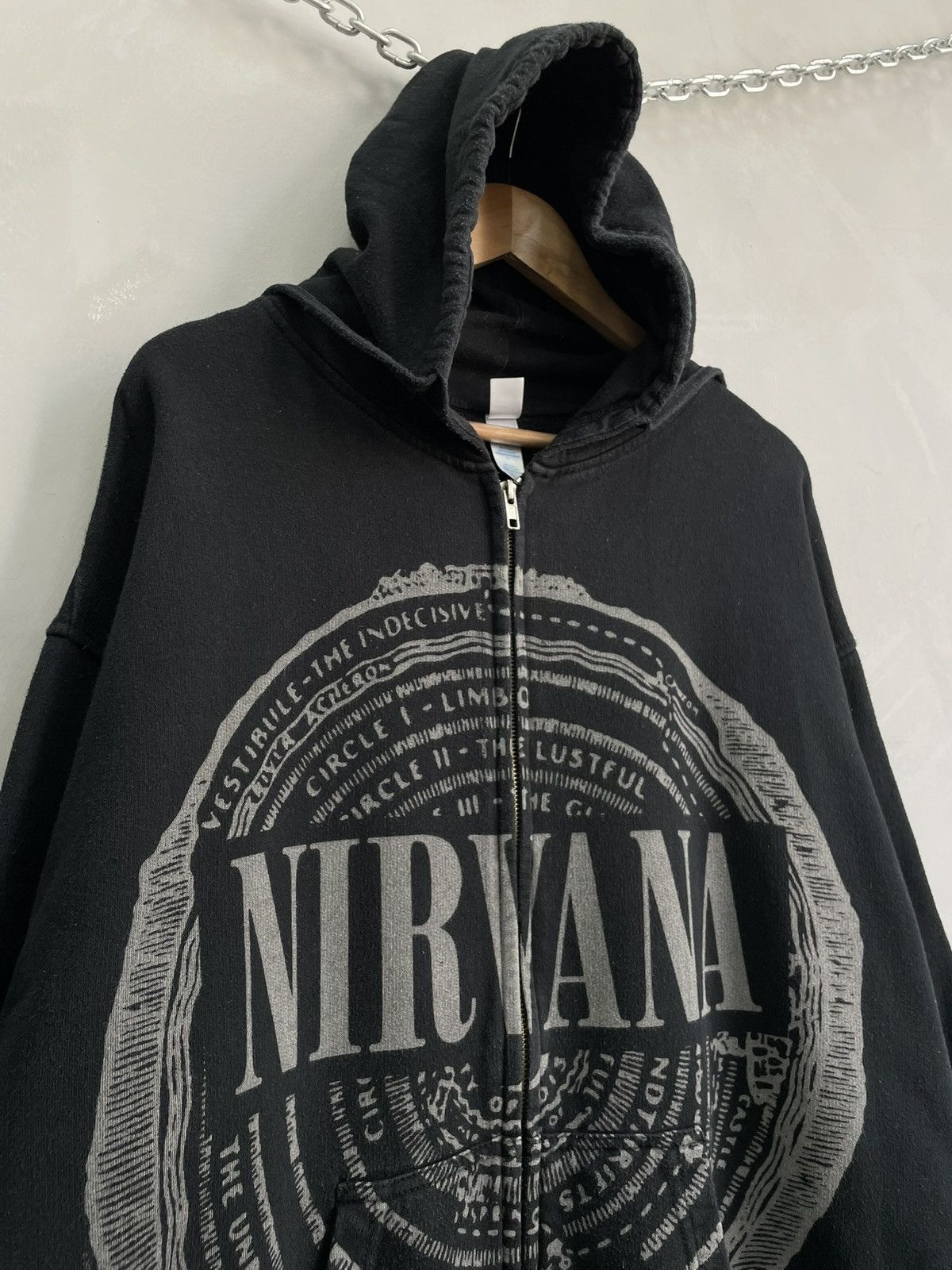 Tultex Rare Nirvana 90s tour hoodie Size US XL / EU 56 / 4 - 5 Thumbnail