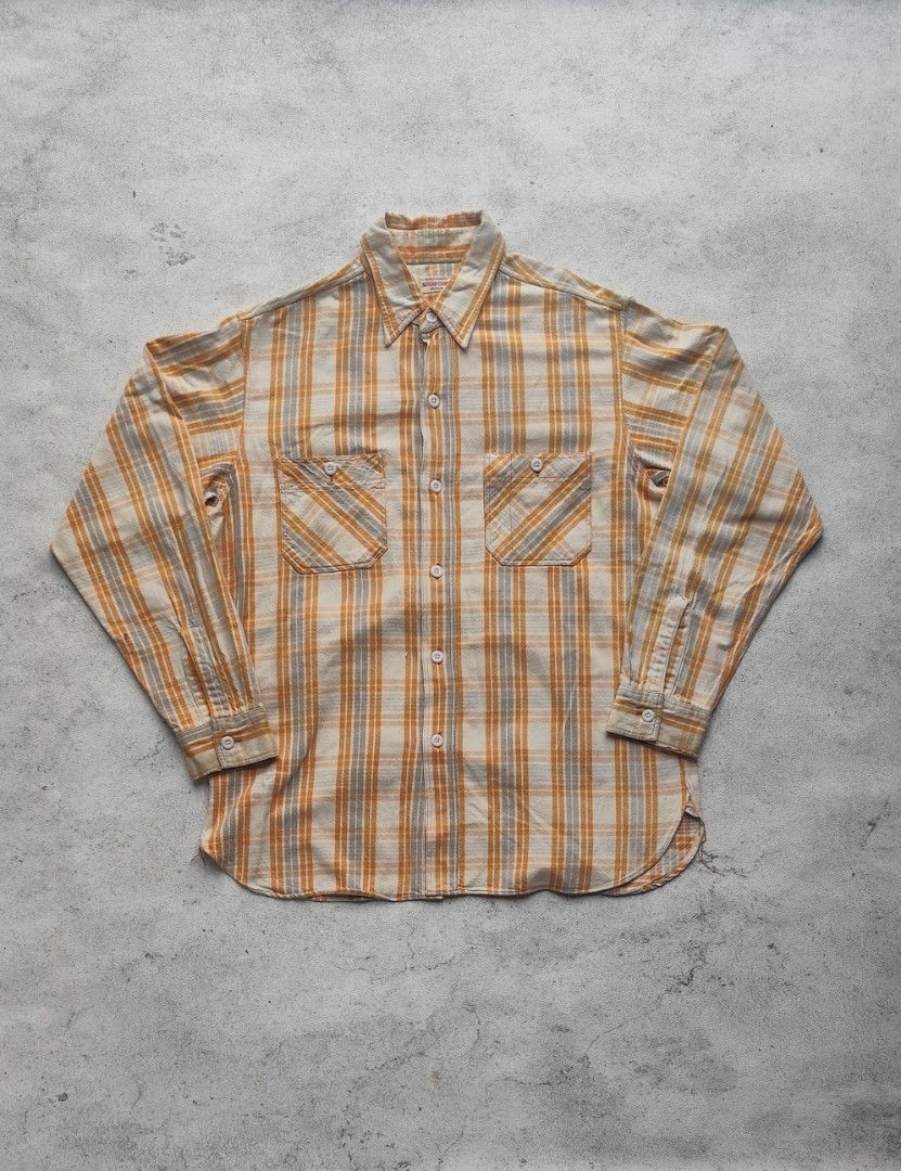 Sugar Cane Vintage Sugar Cane Japan Plaid Shirt Size US M / EU 48-50 / 2 - 2 Thumbnail
