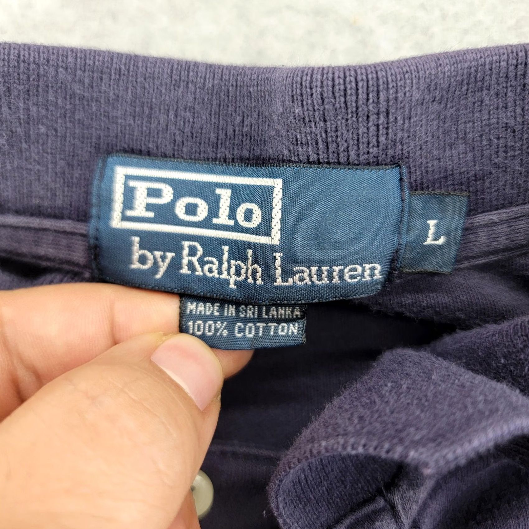 Polo Ralph Lauren Polo Ralph Lauren Polo Shirt Mens L Blue Long Sleeve Pony Logo Cotton Casual Size US L / EU 52-54 / 3 - 6 Thumbnail
