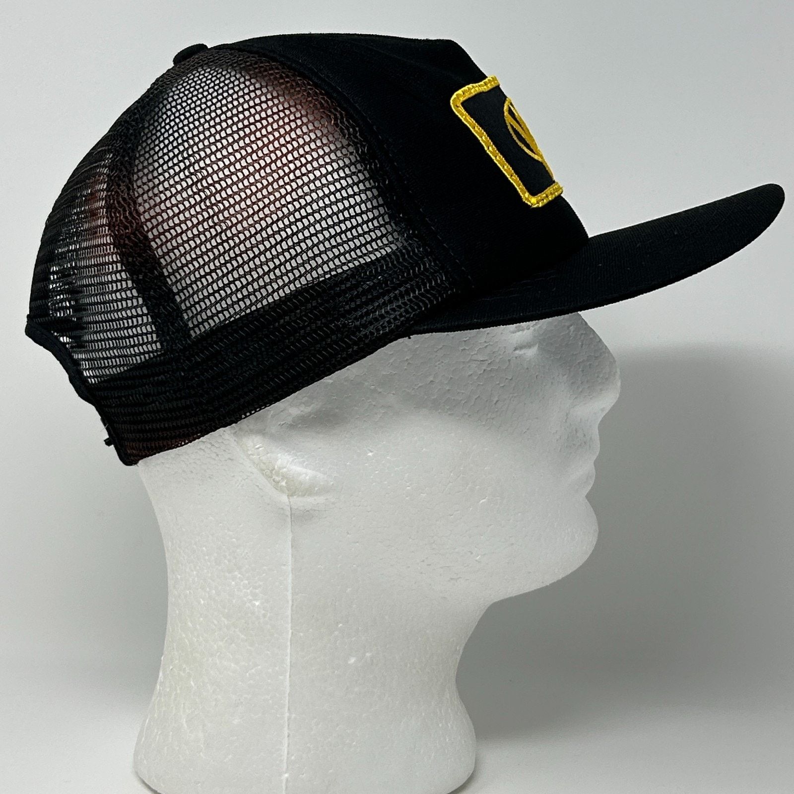 Vintage Vintage 80s KVAL Patch Trucker Hat Baseball Cap USA Black Size ONE SIZE - 10 Thumbnail