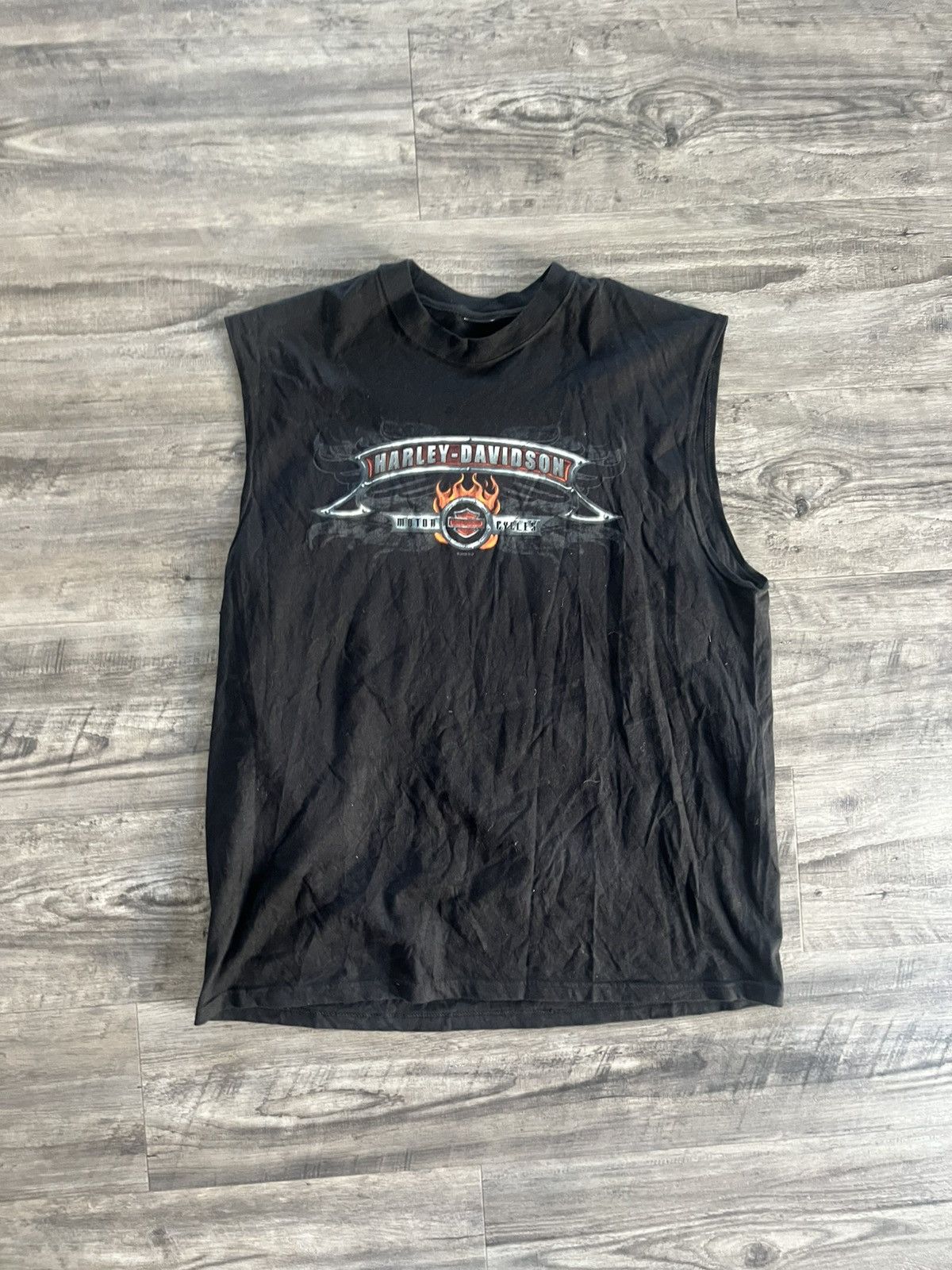Harley Davidson × Vintage Vintage 90s y2k Harley Davidson Tank Top Size US XL / EU 56 / 4 - 1 Thumbnail