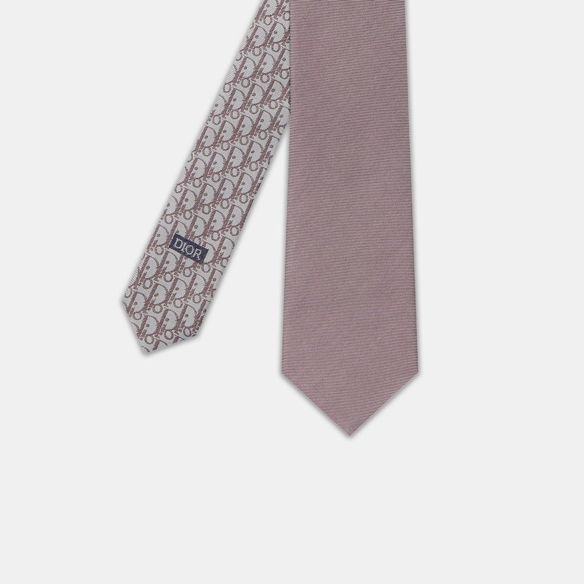 Dior o1bcso1str1124 Size: OS /Oblique Tie in Plum/Light Grey Size ONE SIZE - 2 Thumbnail