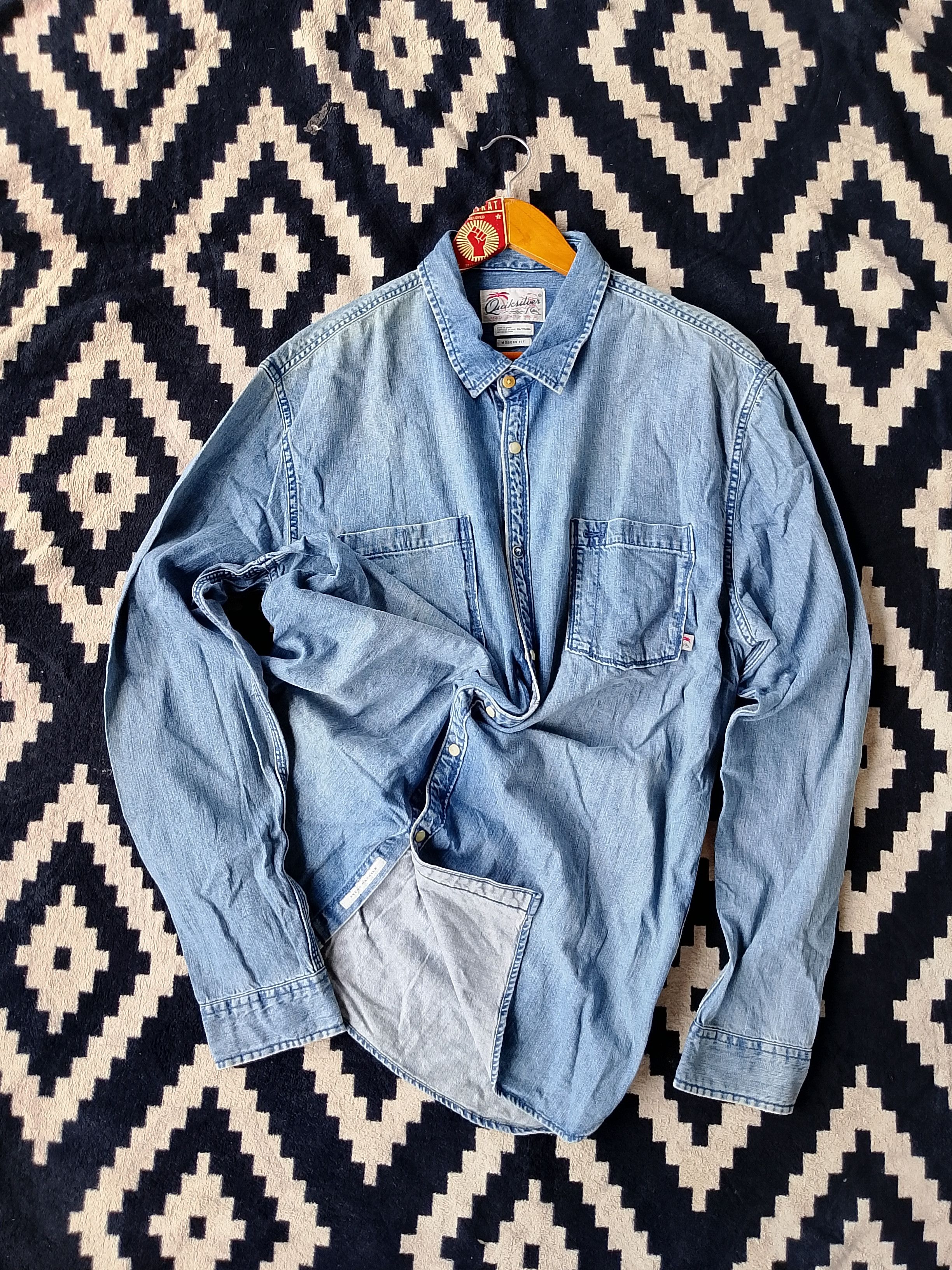 Quiksilver Radical Times in Paradise by Quiksilver Jeans Button Shirt Size US XXL / EU 58 / 5 - 1 Thumbnail