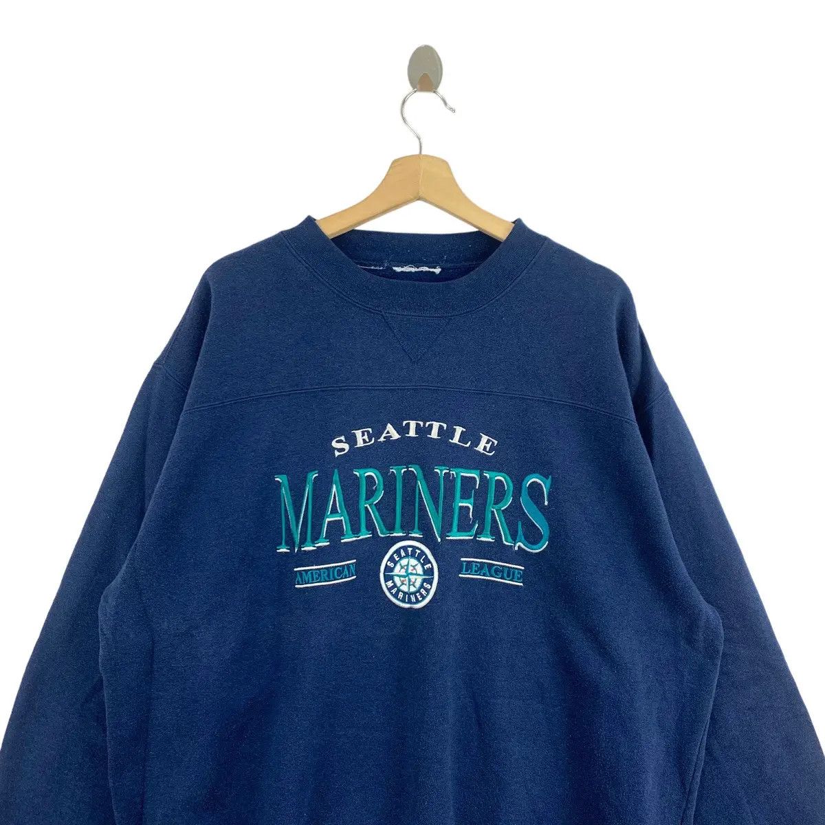 Vintage Vintage 90’ Starter SEATTLE MARINERS MLB Baseball Sweatshirt Size US XXL / EU 58 / 5 - 4 Thumbnail