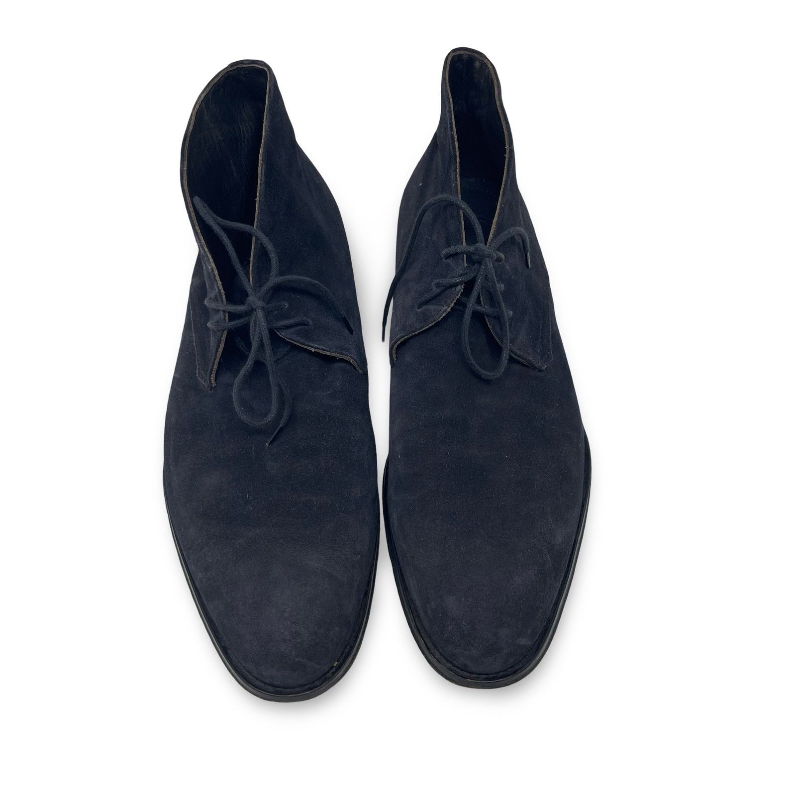 Suitsupply SUITSUPPLY Shoes Navy Blue High-Top Suede Lace Up Boots 8.5 Size US 8.5 / EU 41-42 - 2 Thumbnail