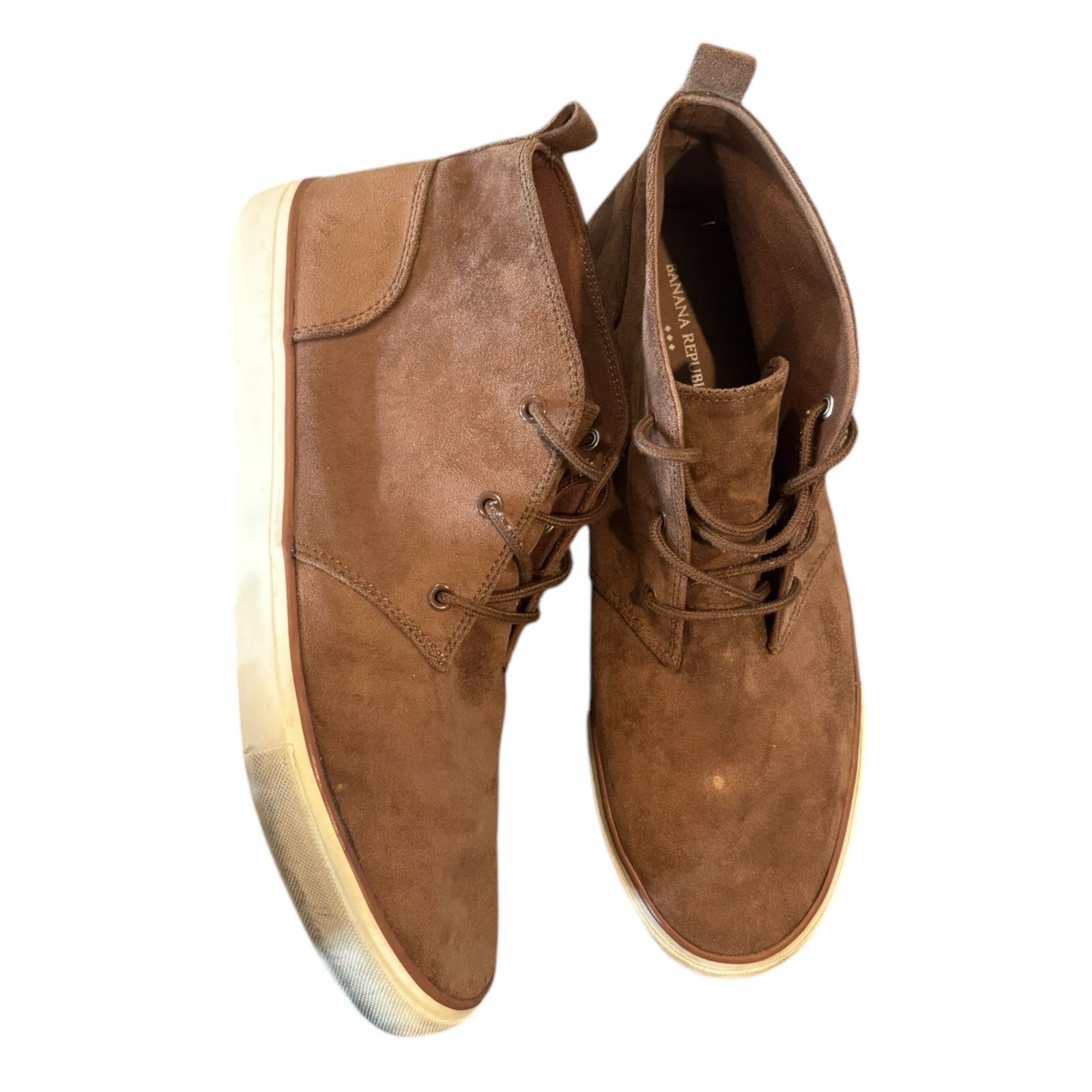 Banana Republic Banana Rebublic Men 12 Brwn Suede Chukka Sneaker S/595308-00 Size US 12 / EU 45 - 5 Thumbnail