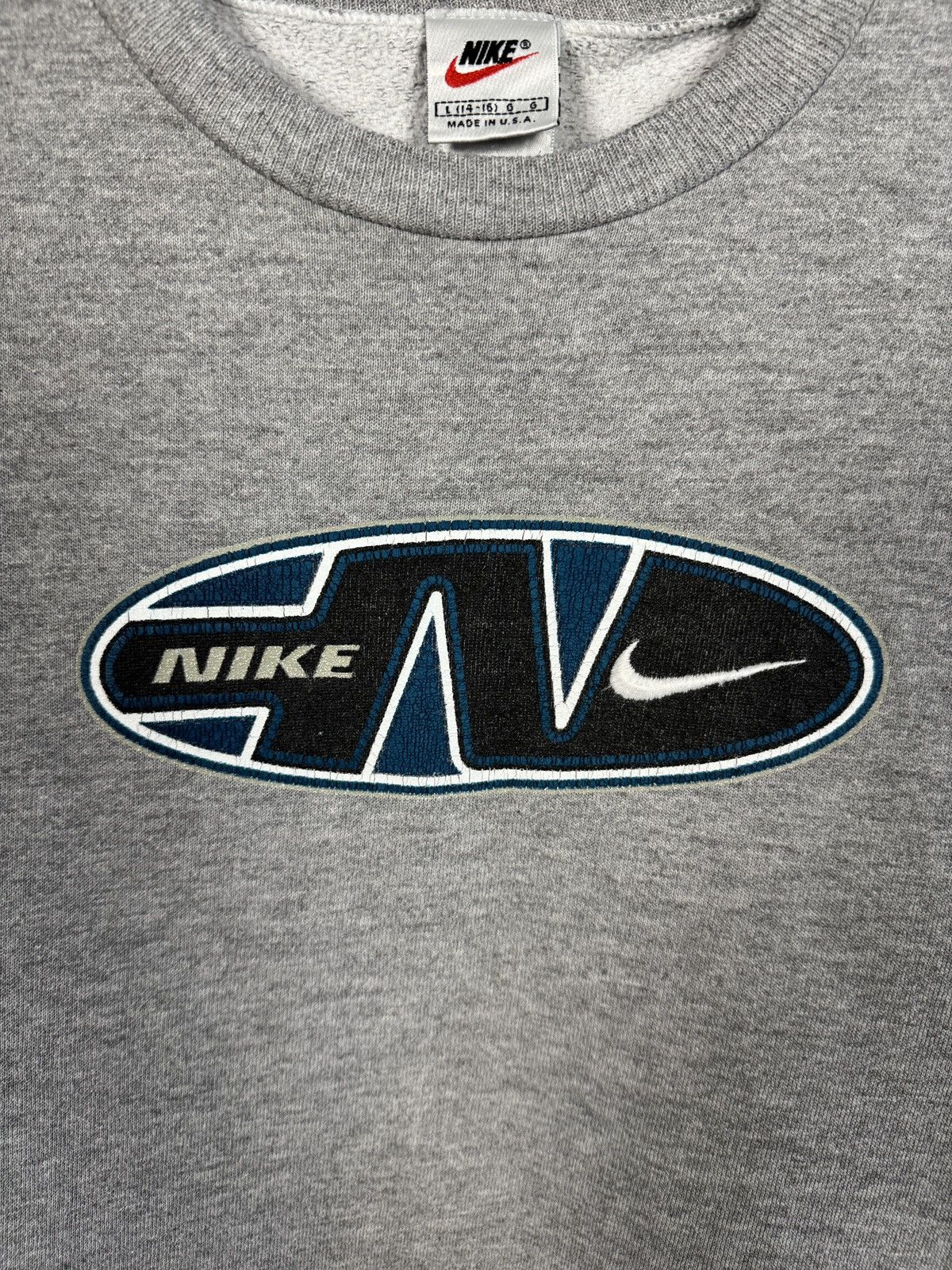 Nike Boys Nike Vintage 90s Sweatshirt Swoosh Logo Made in USA Size US XS / EU 42 / 0 - 6 Thumbnail
