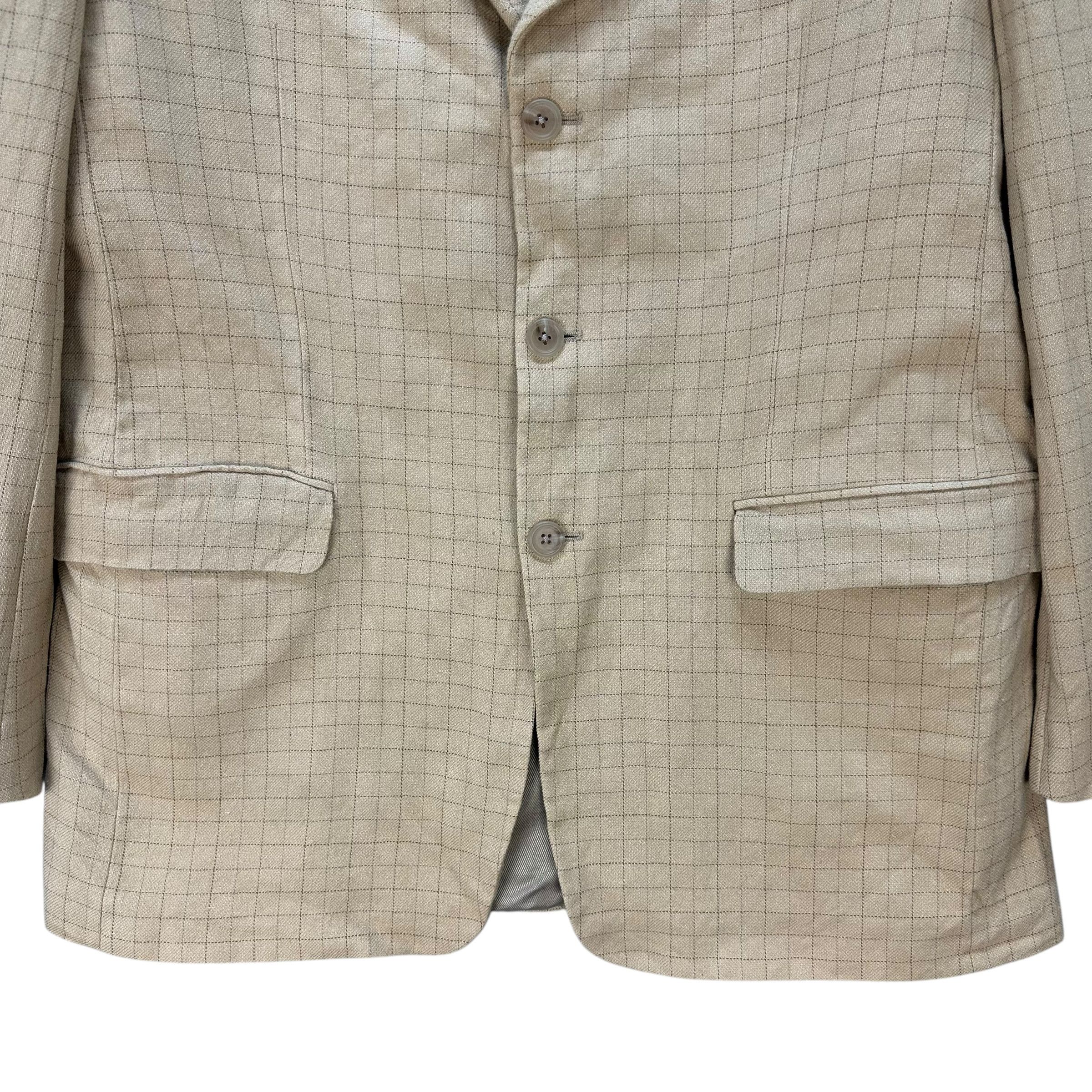 Burberry Vintage BURBERRY Kensington Check Wool Silk Blazer #A79-1916 Size US M / EU 48-50 / 2 - 3 Thumbnail