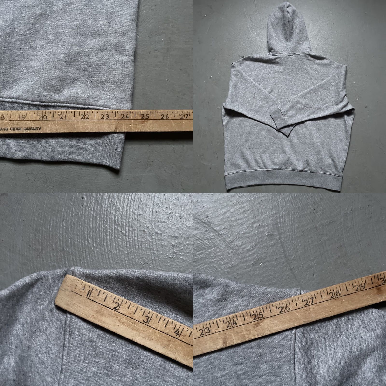 Nike Nike Grey Center Swoosh Check Hoodie Sweatshirt NWT XL Unisex Adults Pullover Logo 90s Streetwear HipHop Rap Style Size US XL / EU 56 / 4 - 8 Thumbnail