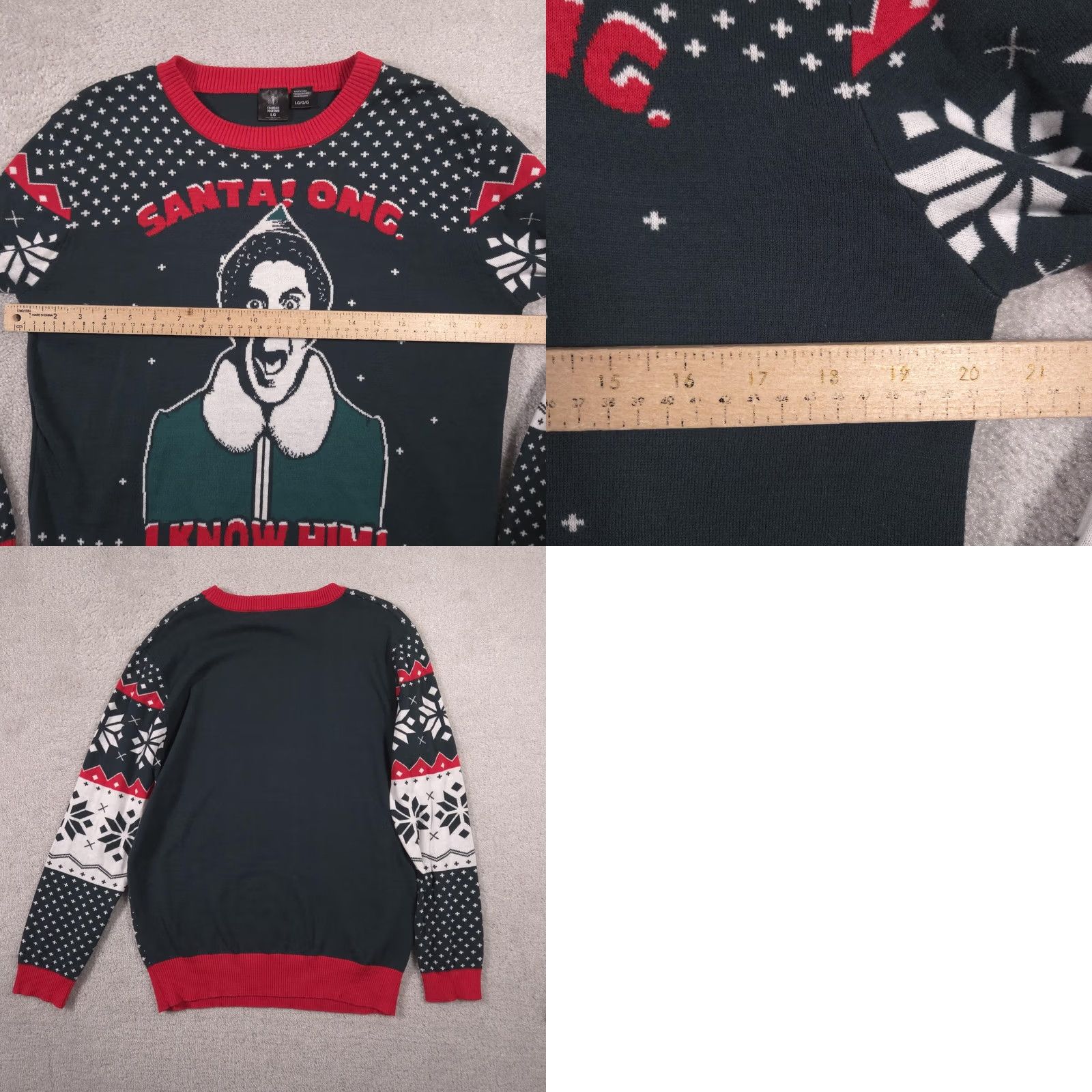 Vintage VINTAGE Celebrate Together Sweater Mens L Buddy the Elf Santa OMG Ugly Christmas Size US L / EU 52-54 / 3 - 8 Thumbnail