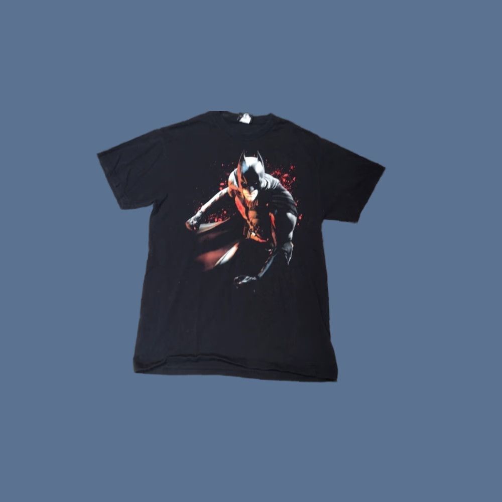 Vintage VINTAGE The Dark Knight T-Shirt Batman Shirt M Men Black Cotton Short Sleeve Round Neck Graphic Print Movie Theme Size US M / EU 48-50 / 2 - 1 Thumbnail