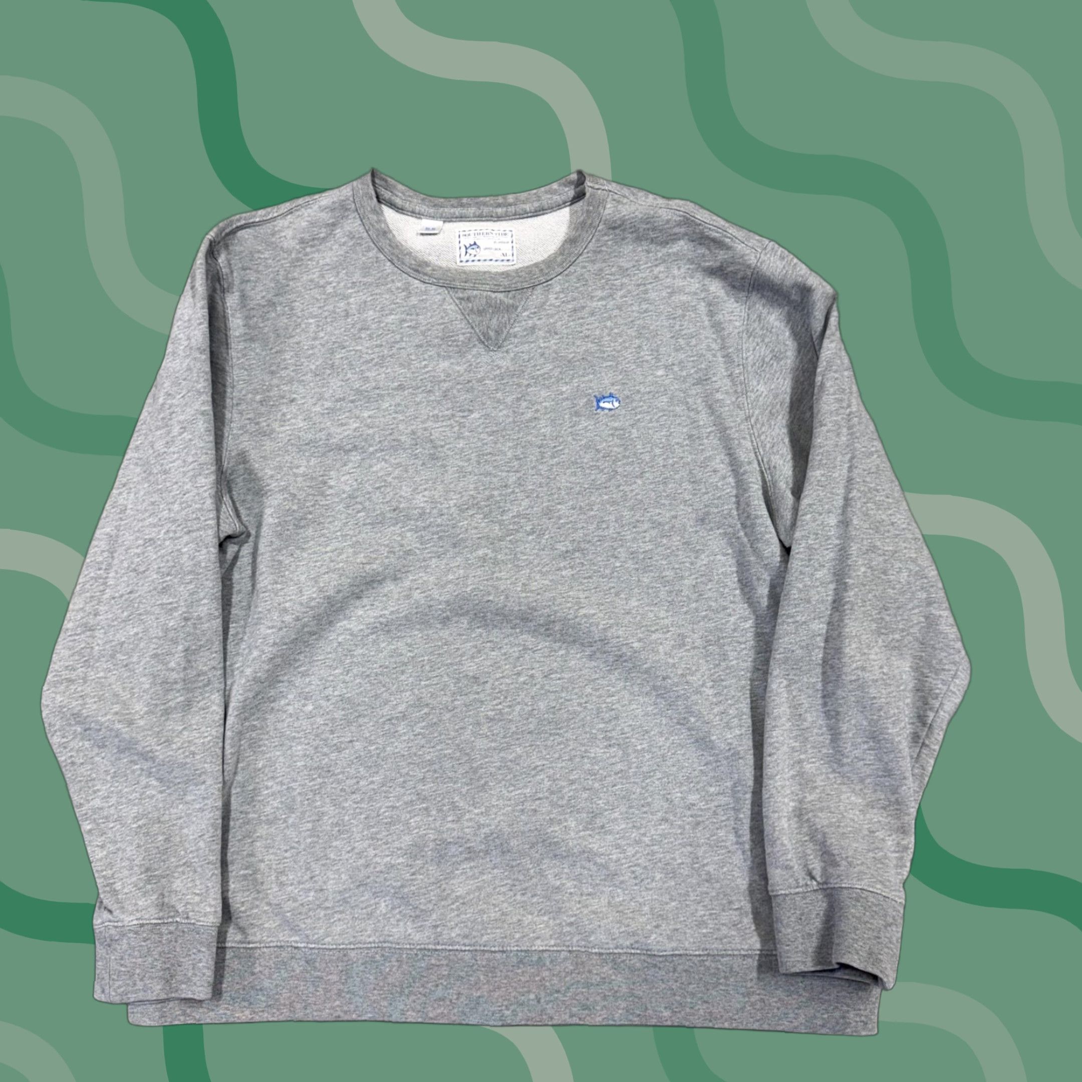 Southern Tide Southern Tide Sweatshirt Mens XL Gray Crewneck Pullover Fish Logo Upper Deck Size US XL / EU 56 / 4 - 1 Thumbnail