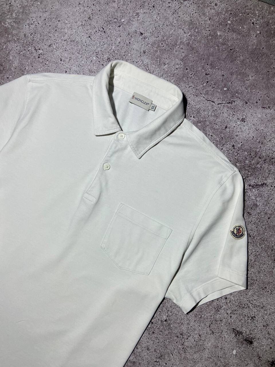 Moncler Men’s Moncler white polo T-shirt premium cotton Size XL Size US XL / EU 56 / 4 - 3 Thumbnail