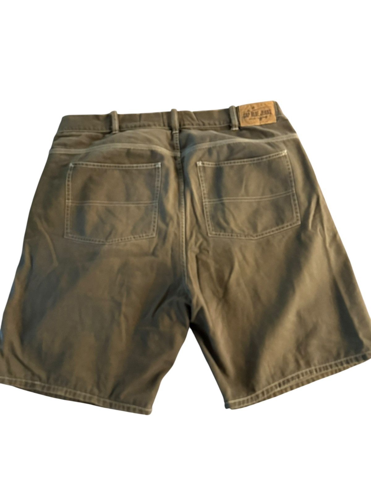 Gap Vintage Gap Blue Jeans Brand Olive Green Shorts 36-38” Size US 37 - 1 Thumbnail