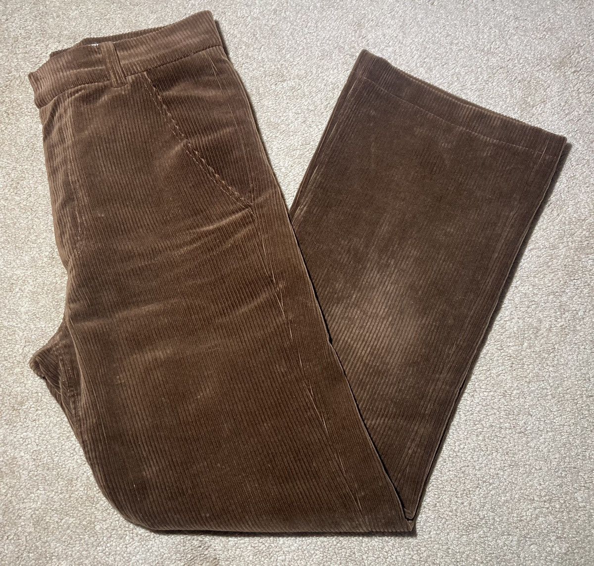 Martine Rose SS17 Martine Rose Corduroy Brown Felt Pants 2017 MR Flare Size US 30 / EU 46 - 1 Thumbnail