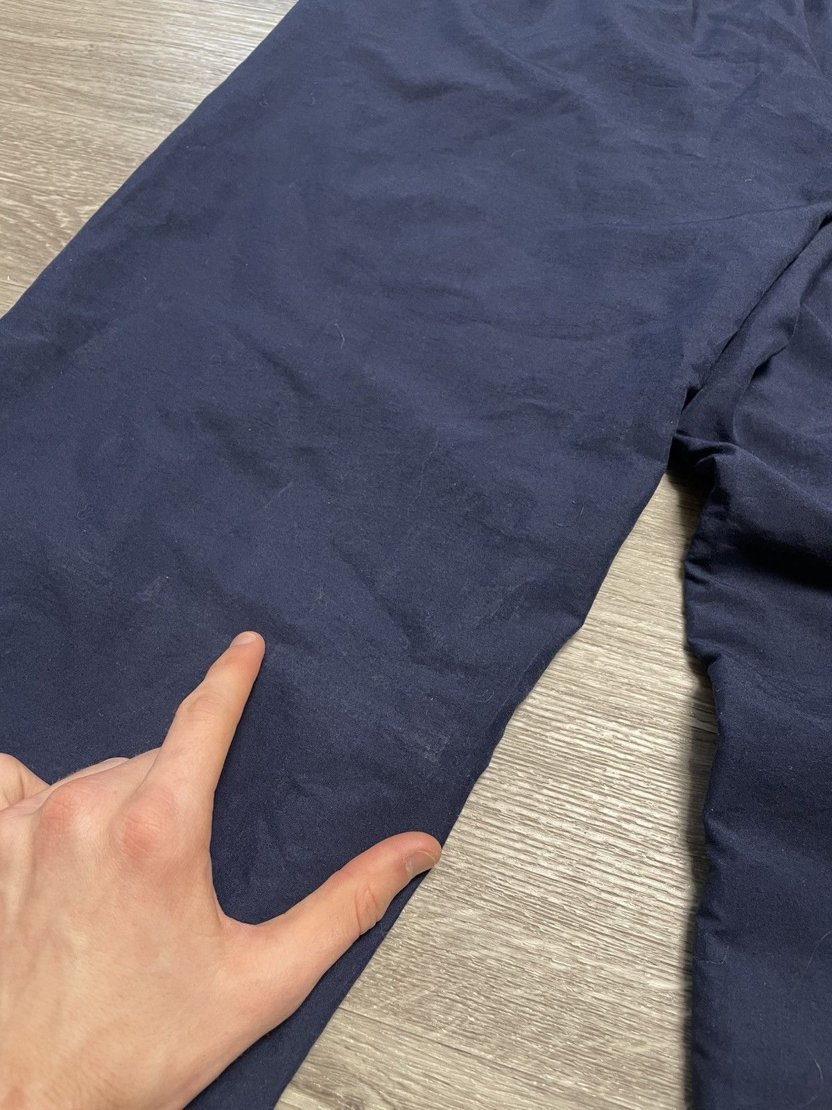 Nike Vintage Nike Navy Blue Parachute Pants Drill Y2K Size US 32 / EU 48 - 23 Thumbnail