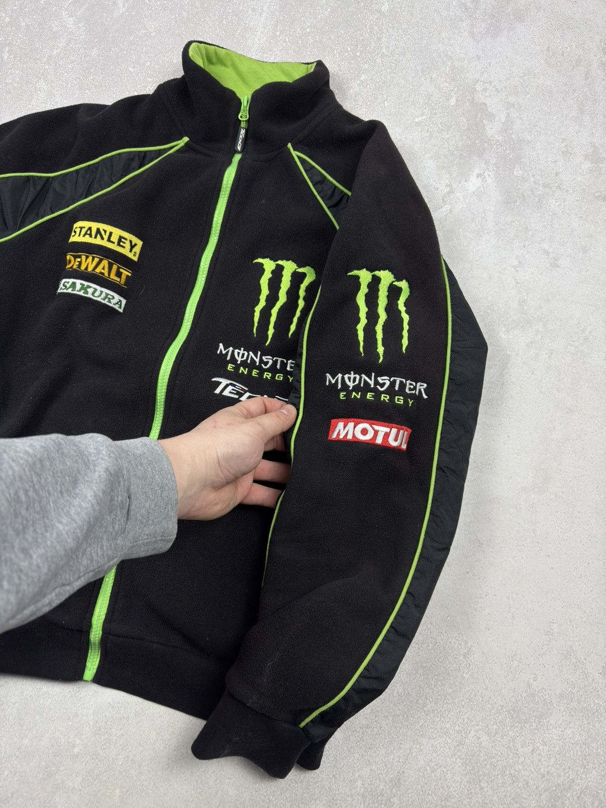 Fox Racing Monster Energy Tech3 MotoGP Vintage Racing Fleece Jacket Y2K Size US S / EU 44-46 / 1 - 11 Thumbnail