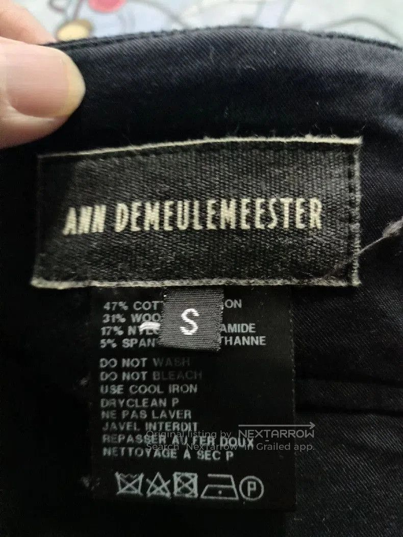 Ann Demeulemeester Ann Demeulemeester High-Waist Wool Pants. Size US 26 / EU 42 - 4 Thumbnail